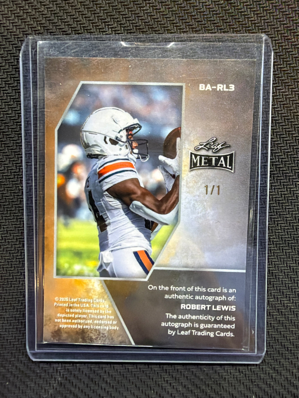 2026 Leaf Robert Lewis Auto 1/1 Auburn