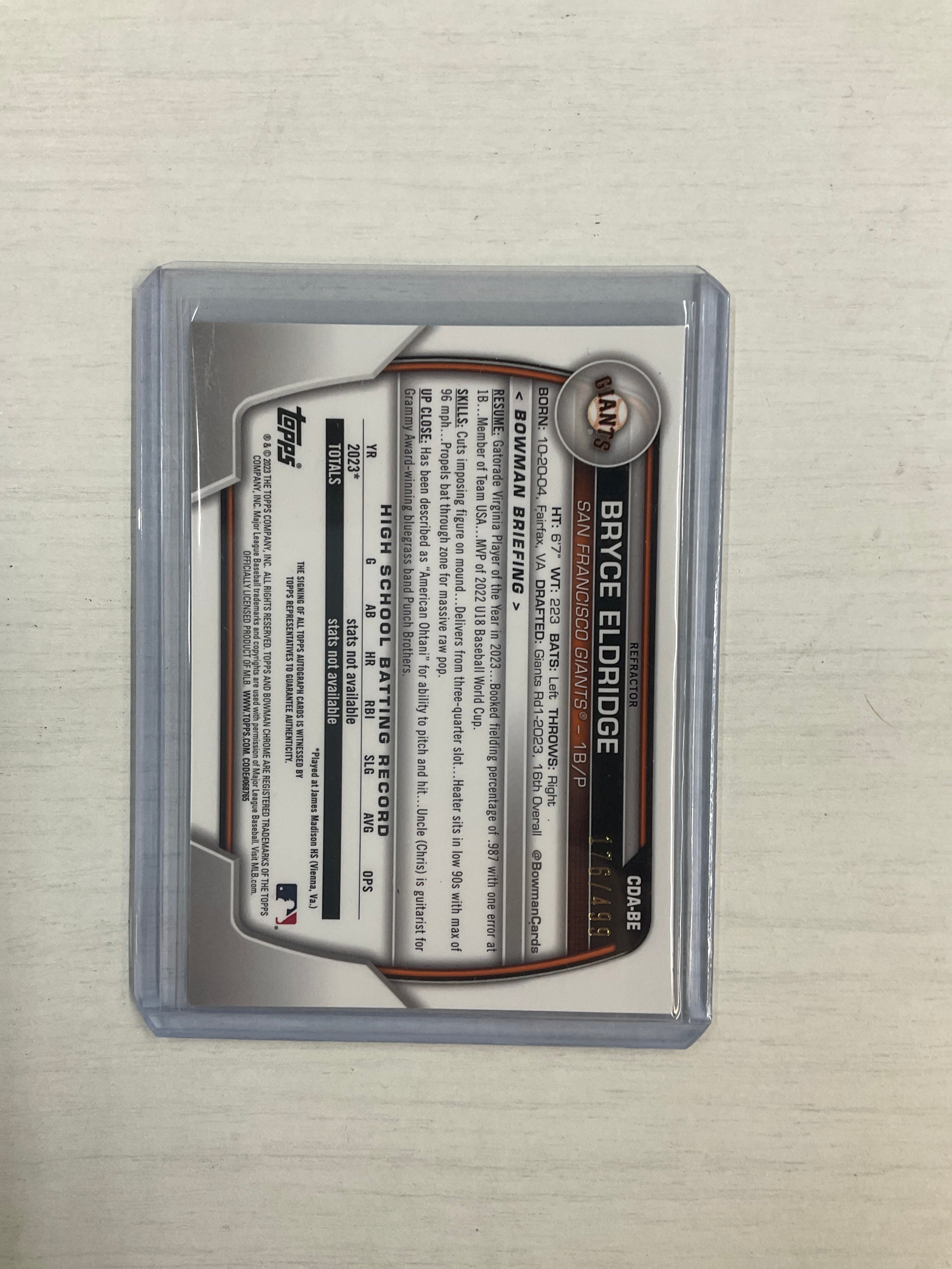 2023 Bowman Bryce Eldridge Auto /499 !st