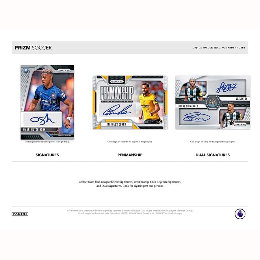 24/25 PANINI PRIZM PREMIER LEAGUE EPL SOCCER HOBBY BOXSOCCER