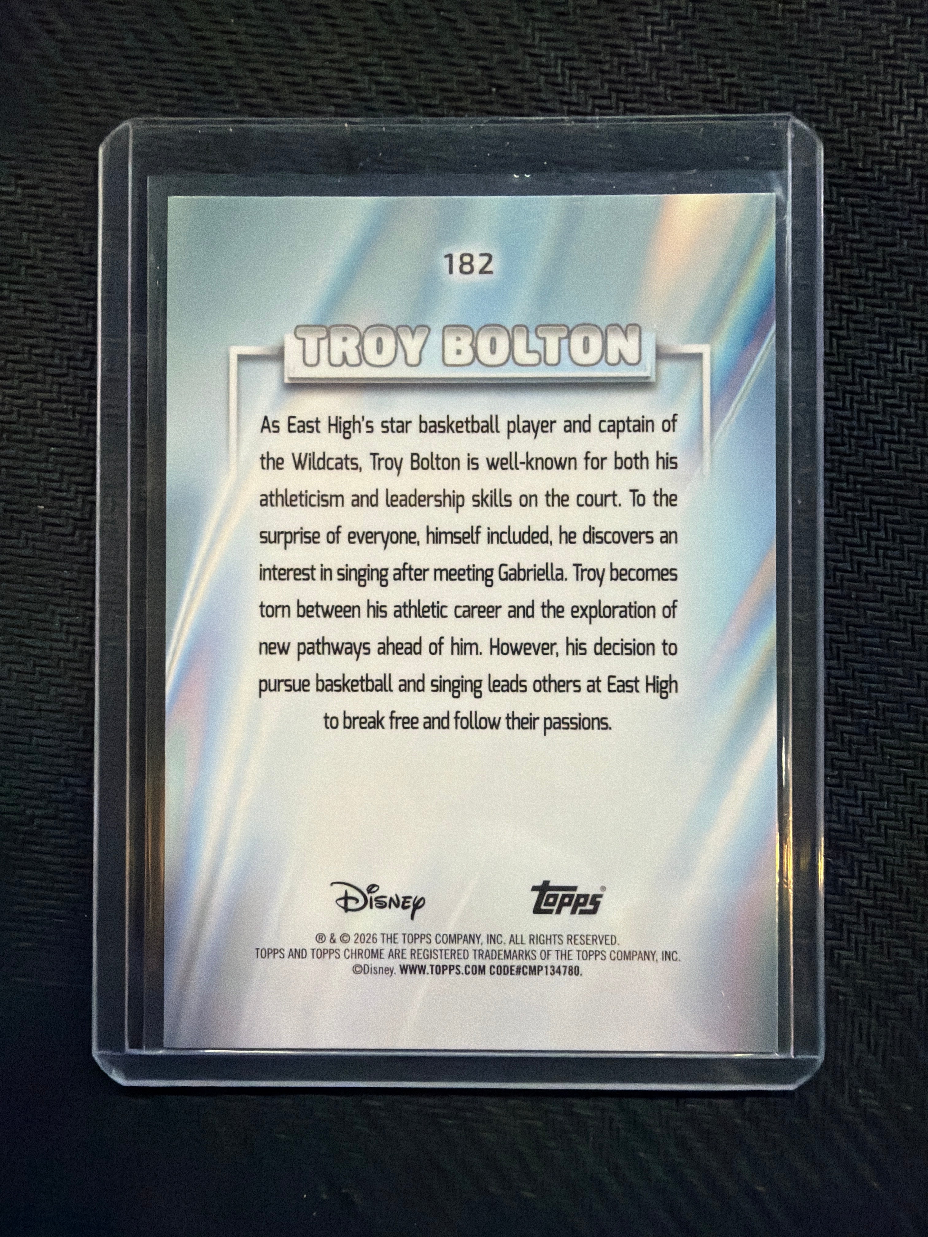 2026 Topps Chrome Troy Bolton Pink /399