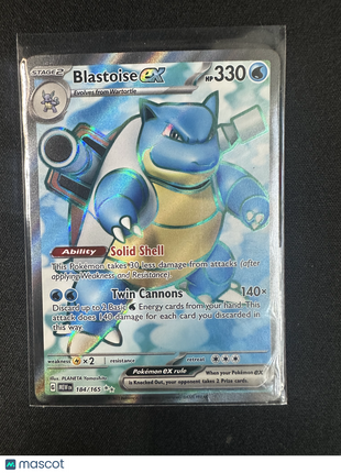2023 Pokémon TCG Blastoise ex #184/165