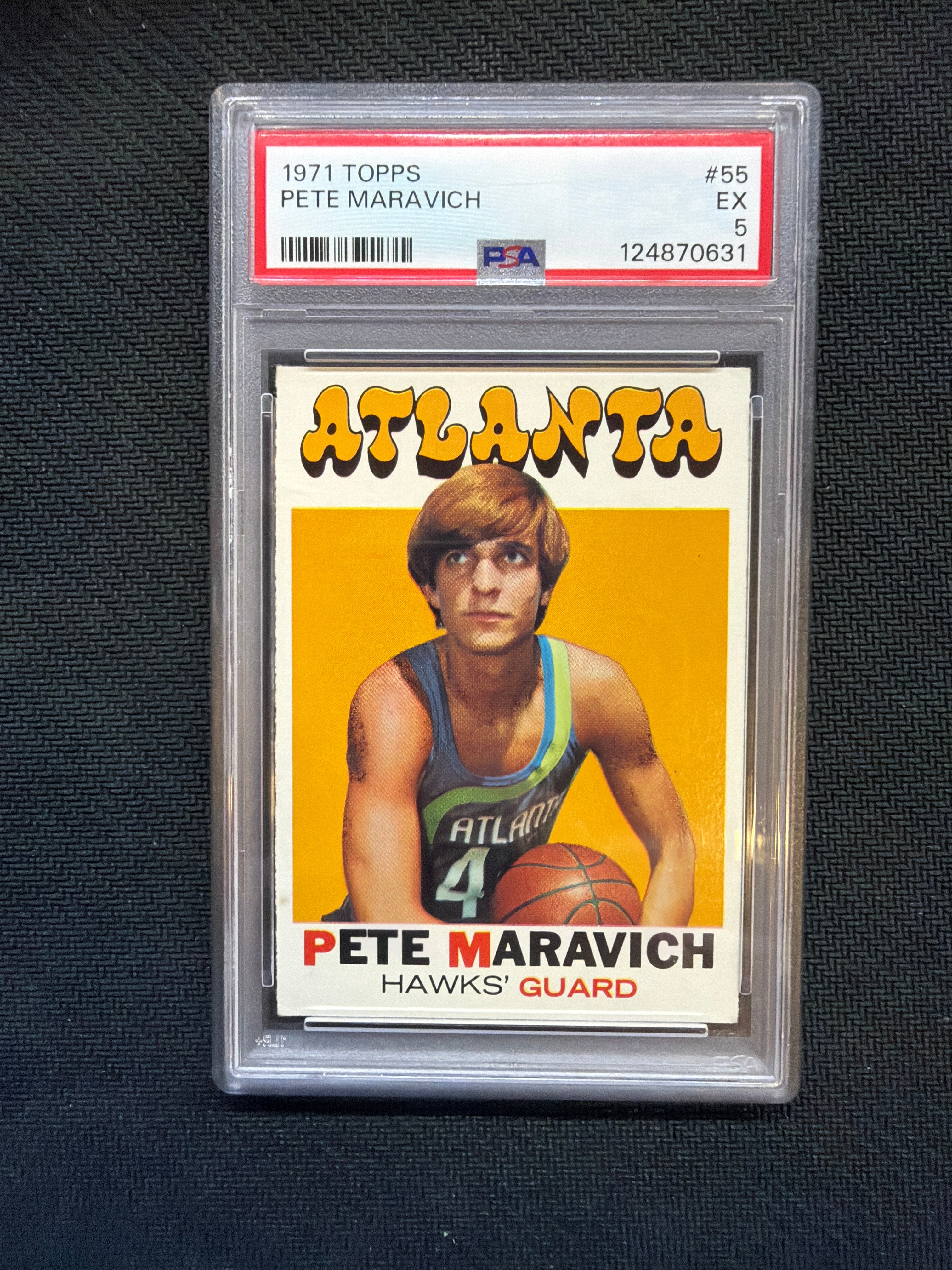 1971 Topps Pete Maravich #55 PSA 5 Hawks