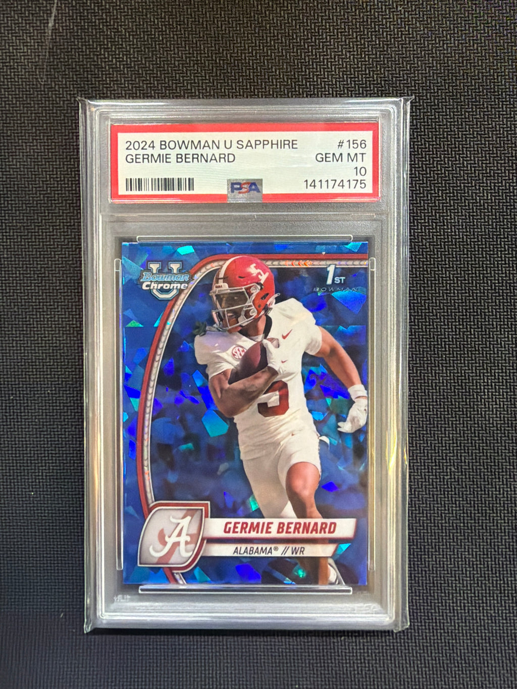 2024 Bowman U Sapphire Germie Bernard Rookie PSA 10