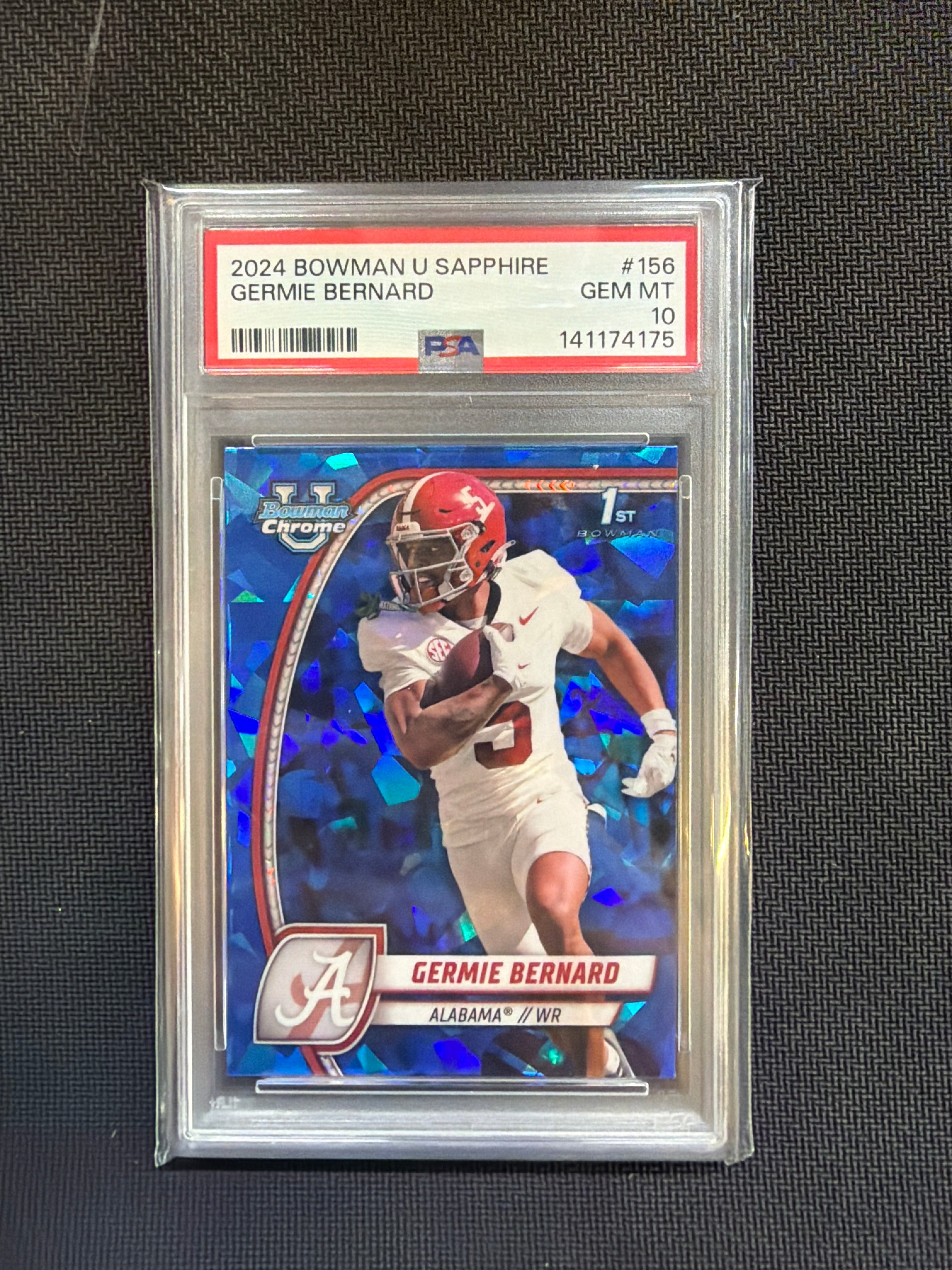 2024 Bowman U Sapphire Germie Bernard Rookie PSA 10
