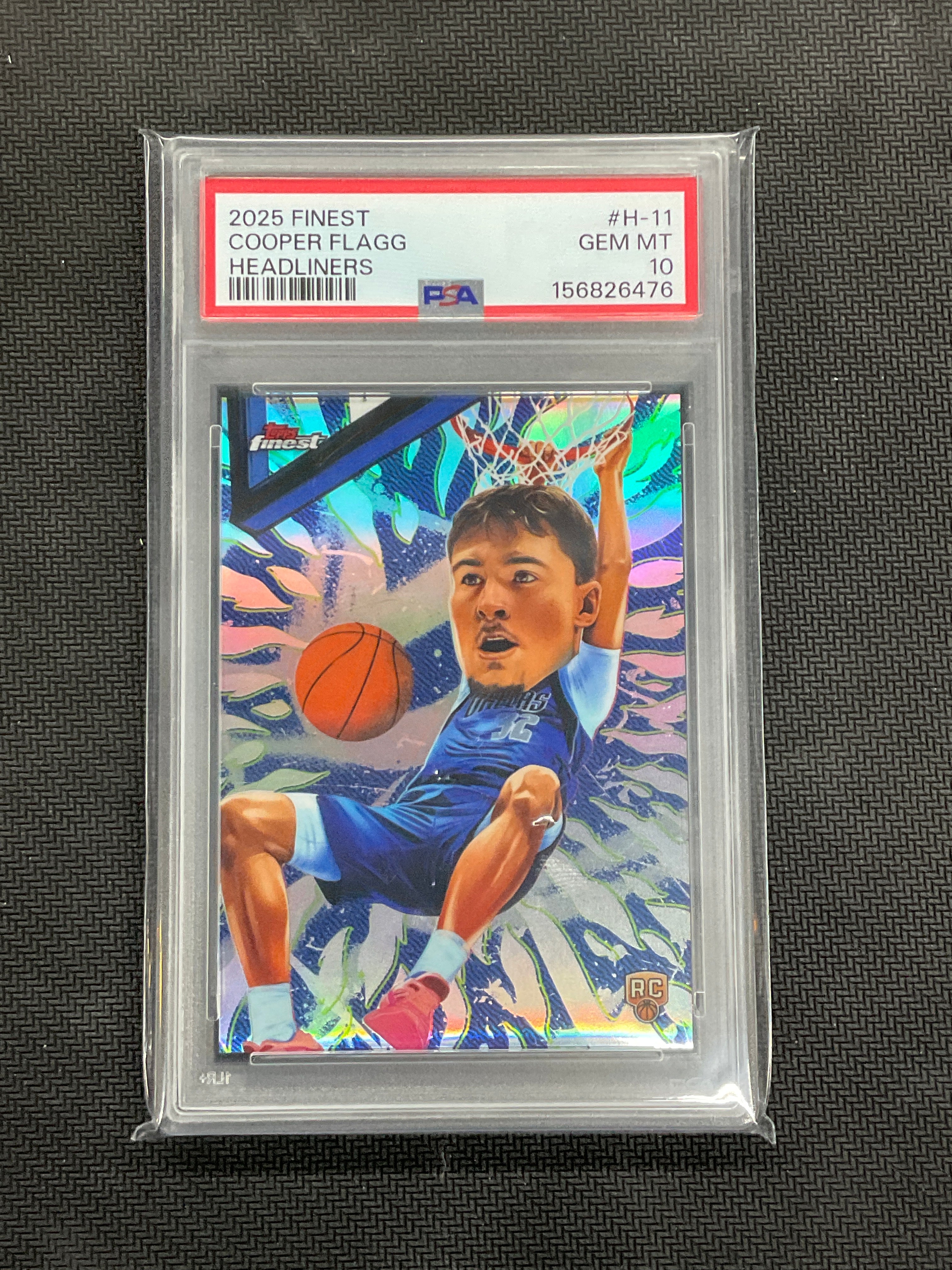 2025/26 Topps Finest Cooper Flagg Headliners Rookie PSA 10 Case Hit