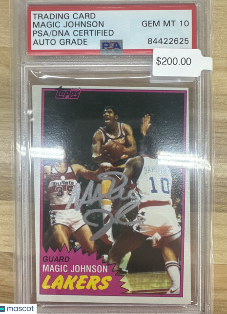 Magic Johnson PSA A