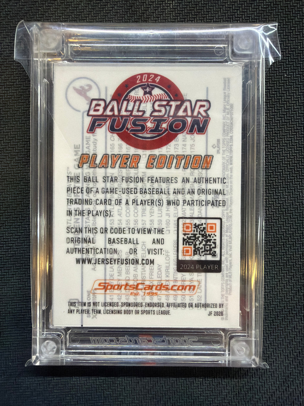 2024 Topps Students Of The Game Acuna Albies Jersey Fusion Game Used Balls /5 Braves