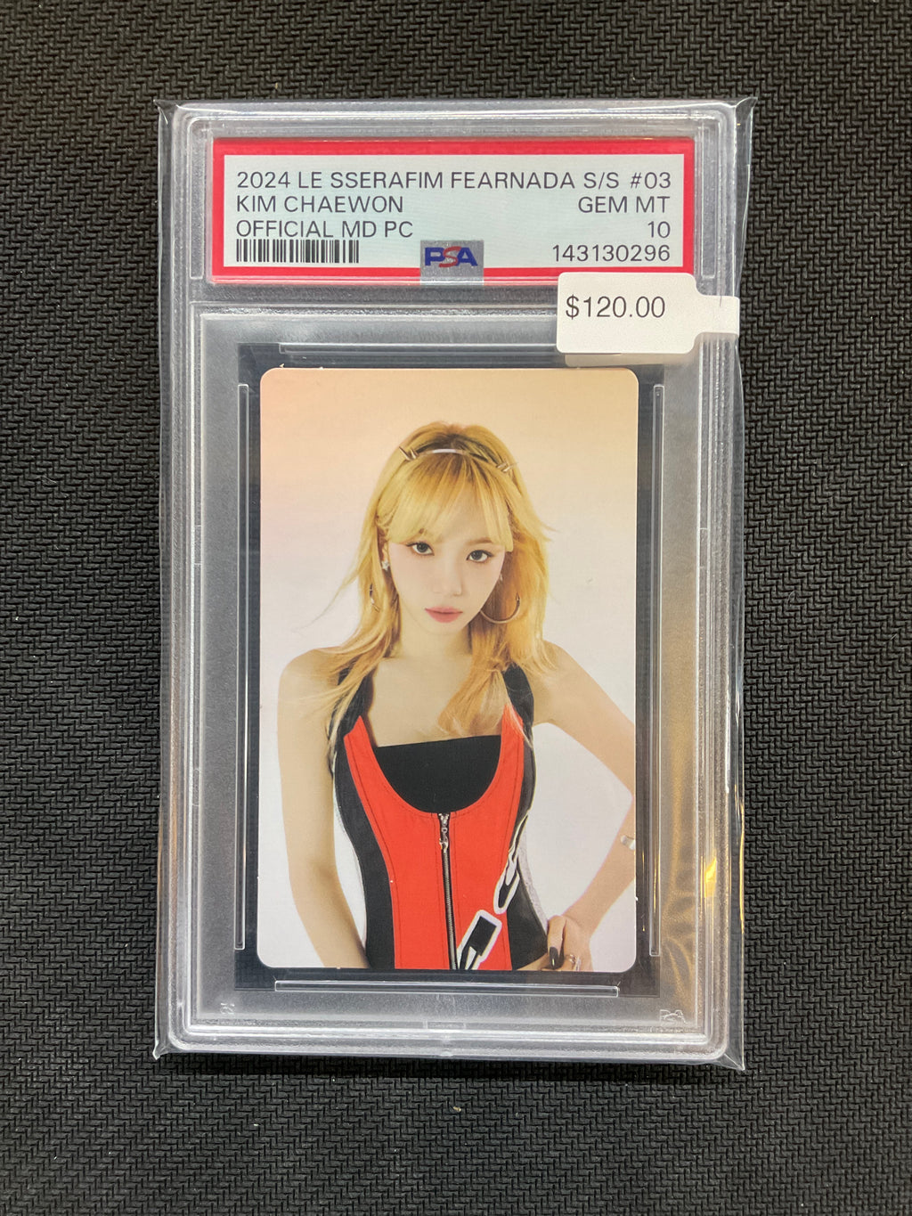 2024 Le Sserafim Fernada S/S Kim Chaewon Official MD PC PSA 10