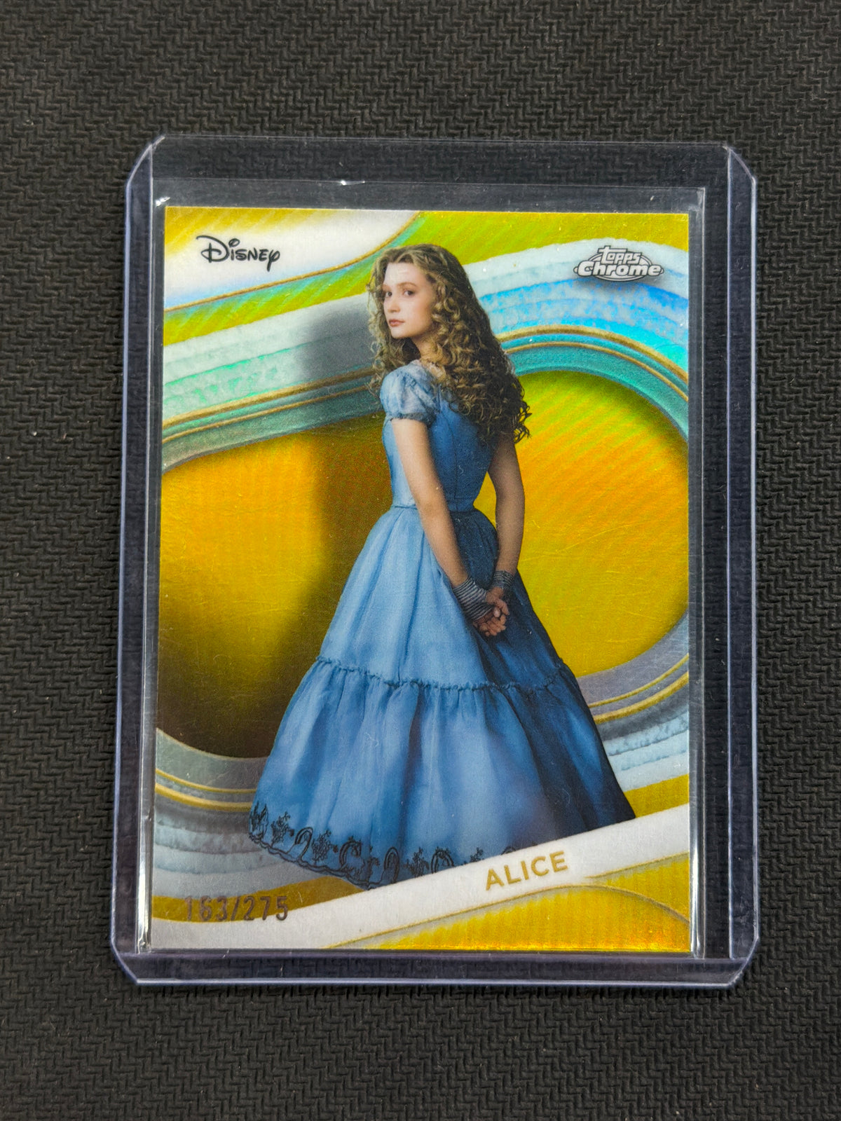 2025 Topps Chrome Disney Alice Yellow /275