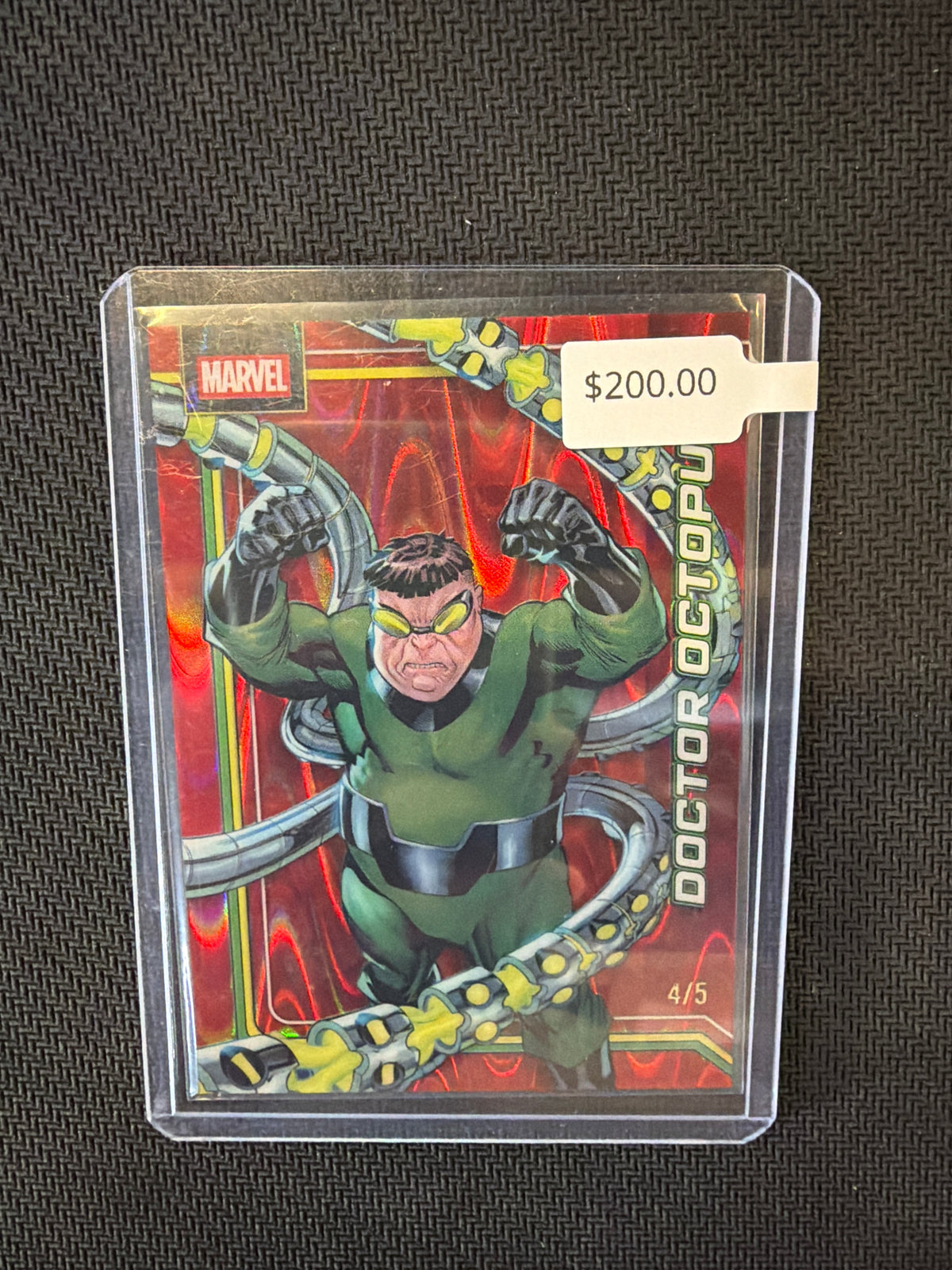 2026 Topps Chrome Marvel Doctor Octopus Red Raywave /5