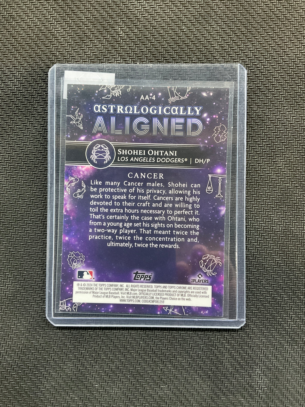 2024 Topps Chrome Cosmic Shohei Ohtani Astrologically Aligned Refractor
