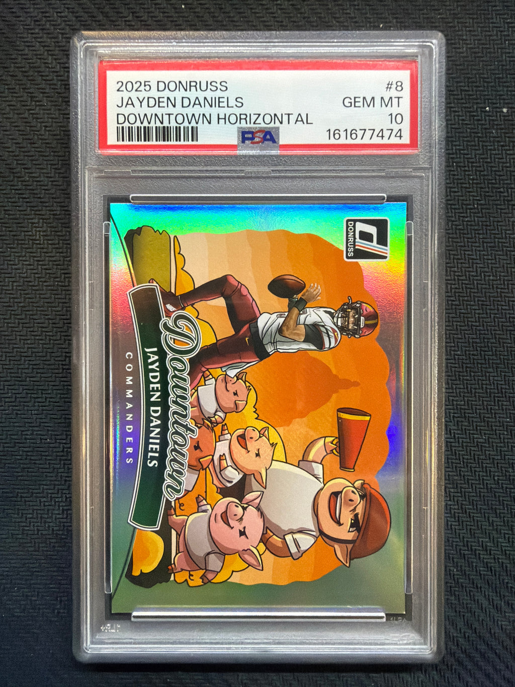 2025 Donruss Jayden Daniels Downtown! Horizontal PSA 10 474