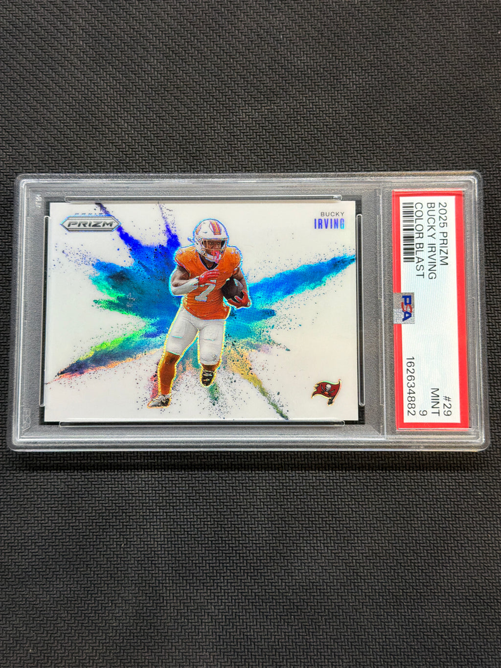 2025 Prizm Bucky Irving Color Blast PSA 9 Buccanears