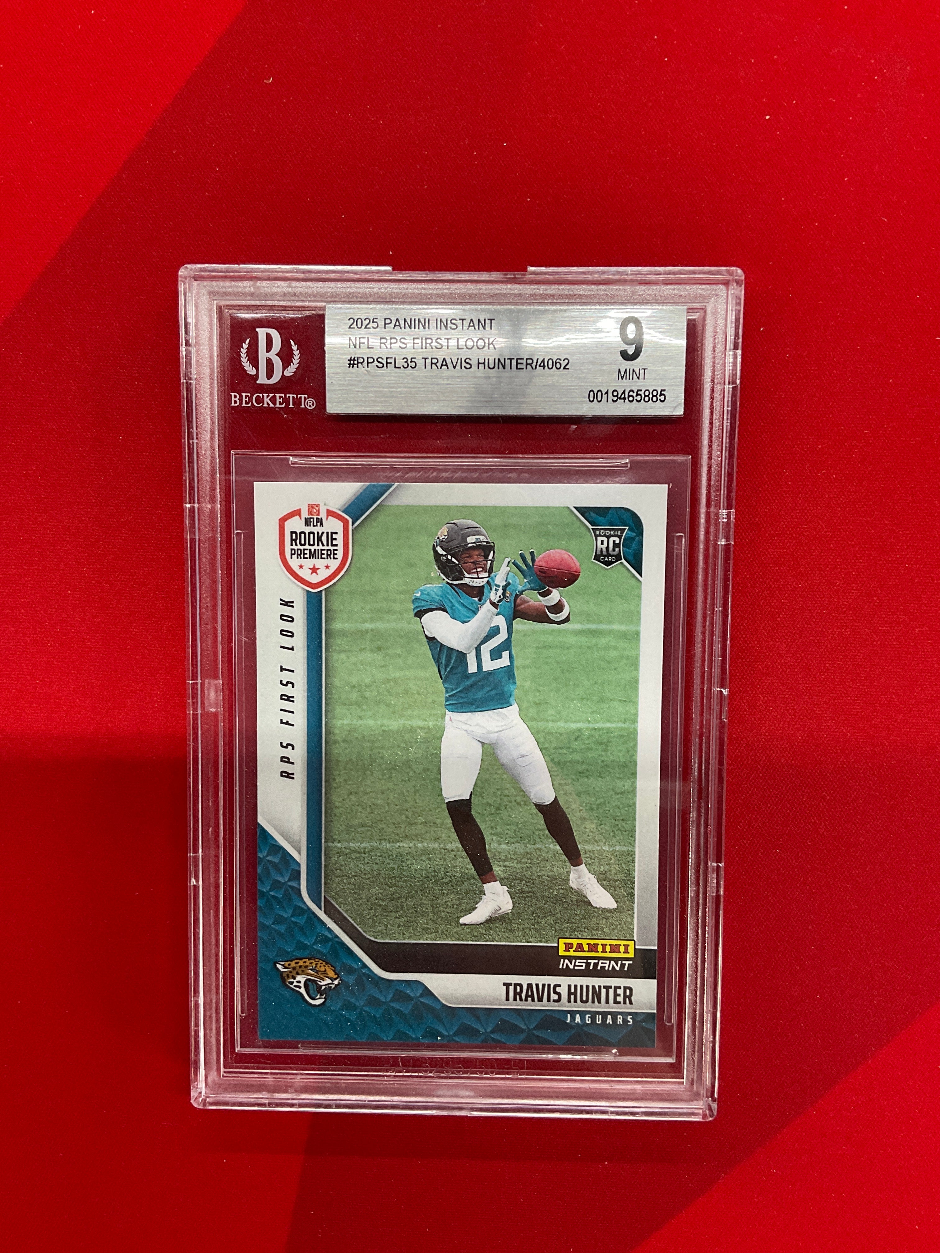 2025 Panini Instant Travis Hunter Rookie /4062 BGS 9