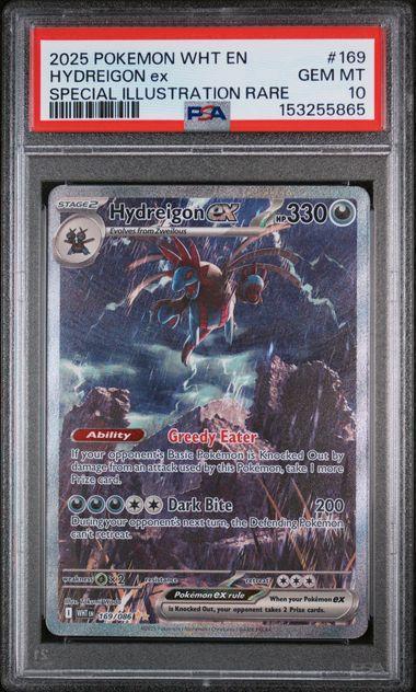 2025 Pokemon White Flare Hydreigon ex 169 PSA 10