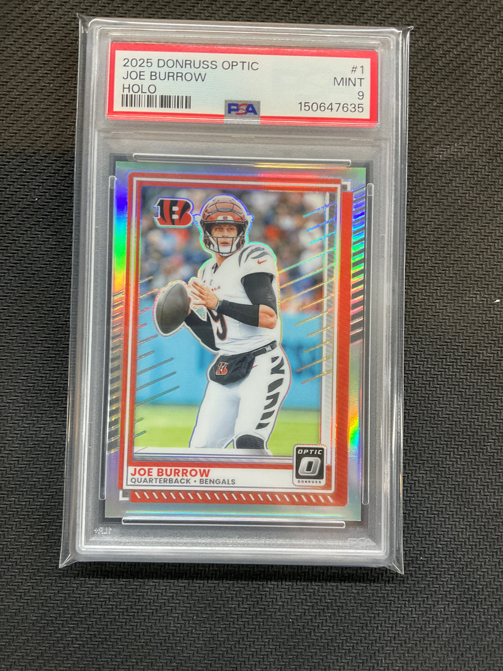 2025 Donruss Optic Joe Burrow Holo #1 PSA 9 Bengals