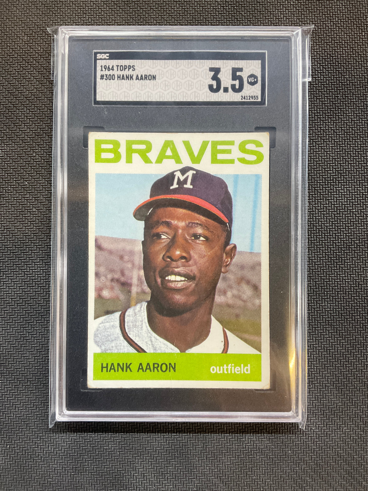 1964 Topps #300 Hank Aaron SGC 3.5 Braves