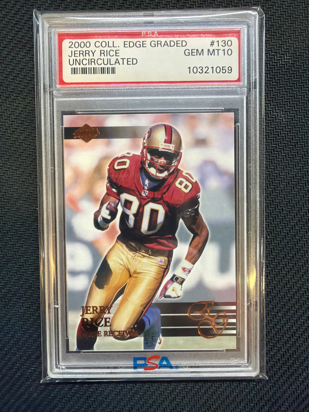 2000 Collector's Edge Graded Jerry Rice Uncirculated #130 PSA 10