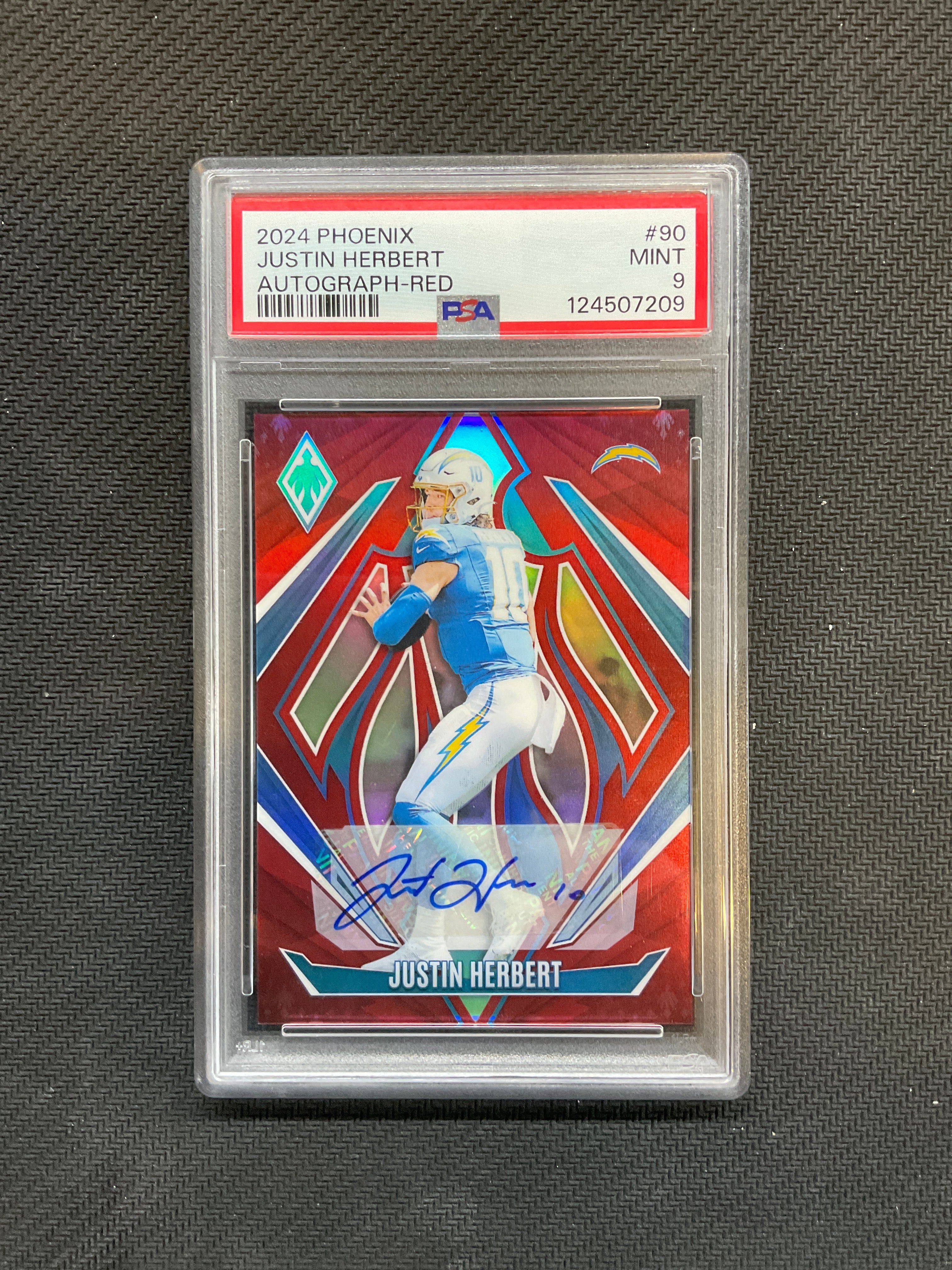 2024 Phoenix Justin Hebert Auto Red /99 PSA 9 209
