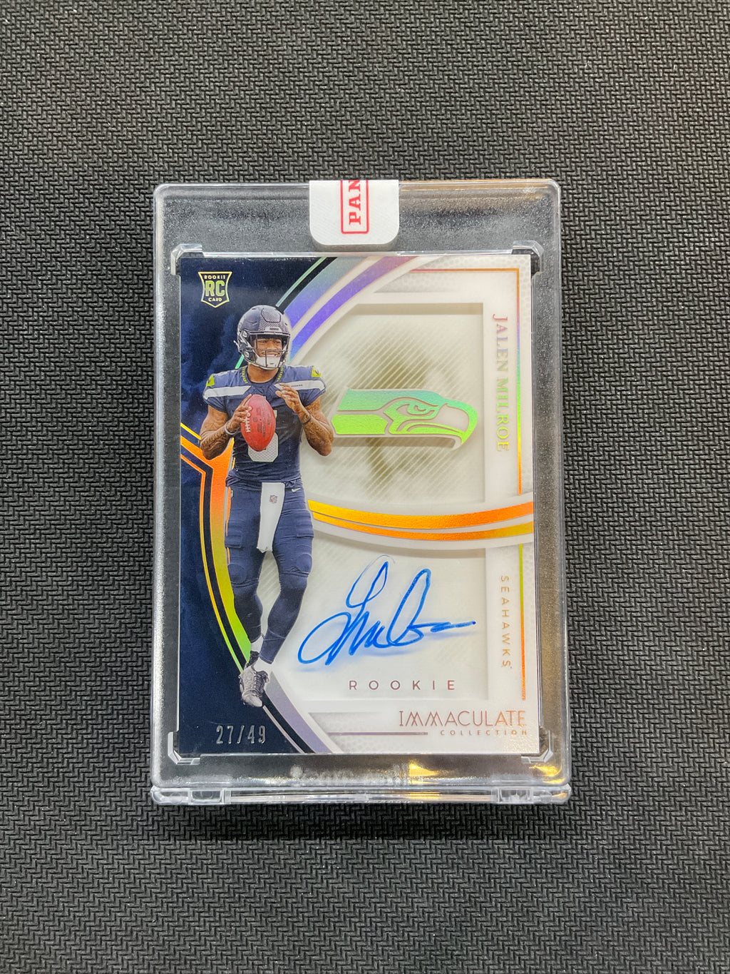 2025 Panini Immaculate Jalen Milroe Rookie Auto /49 Seahawks