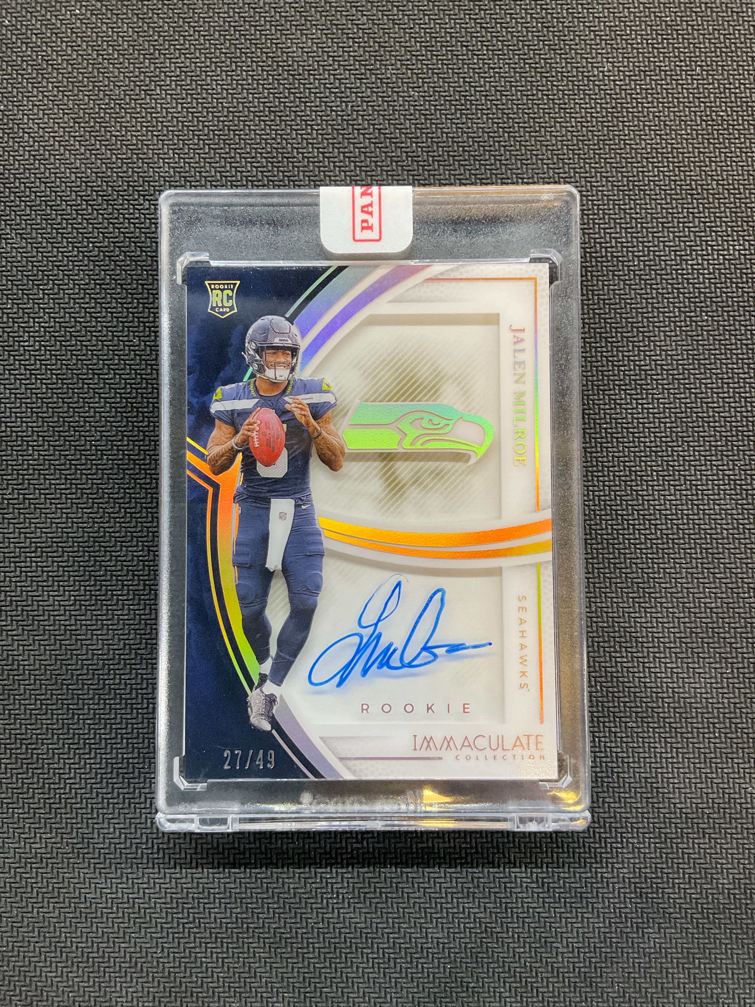 2025 Panini Immaculate Jalen Milroe Rookie Auto /49 Seahawks