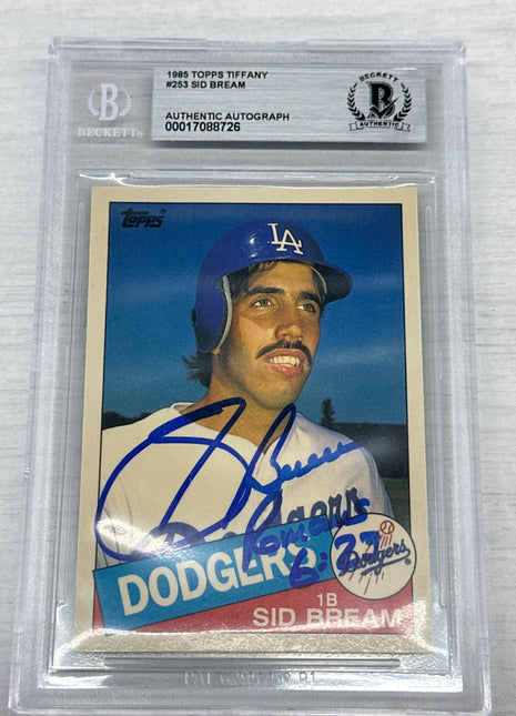 1985 Topps Tiffany Sid Bream Auto BGS A