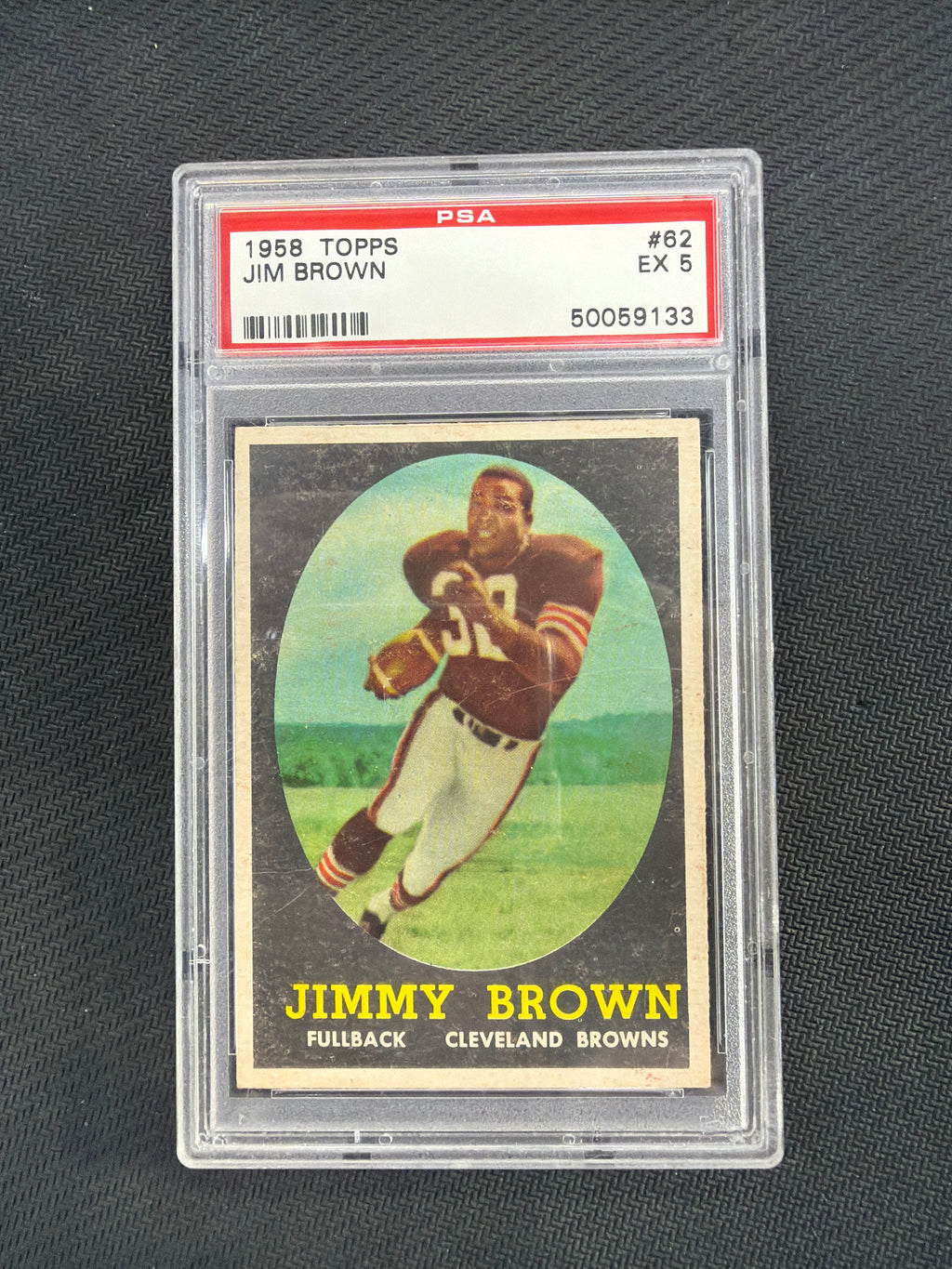 1958 Topps #62 Jim Brown Rookie PSA 5 Browns