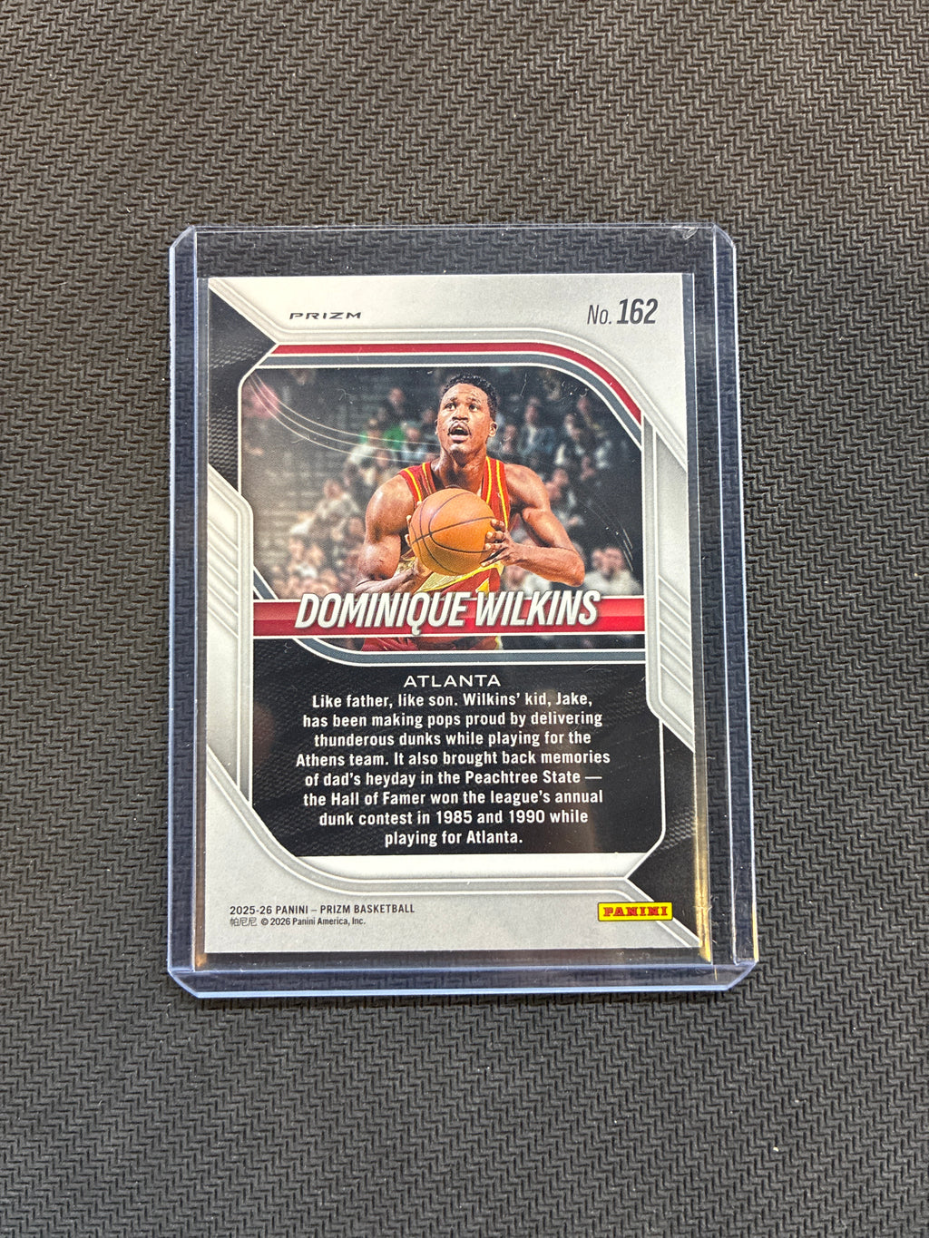 2025-26 Panini Prizm Dominique Wilkins Tiger Stripe #162 Hawks