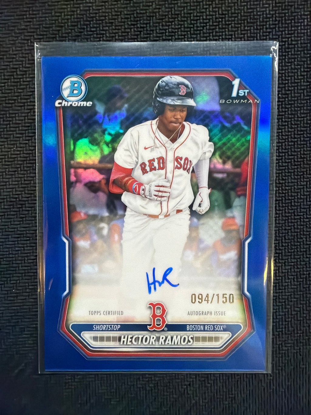 2026 Bowman Chrome Hector Ramos True Blue 1st Auto /150