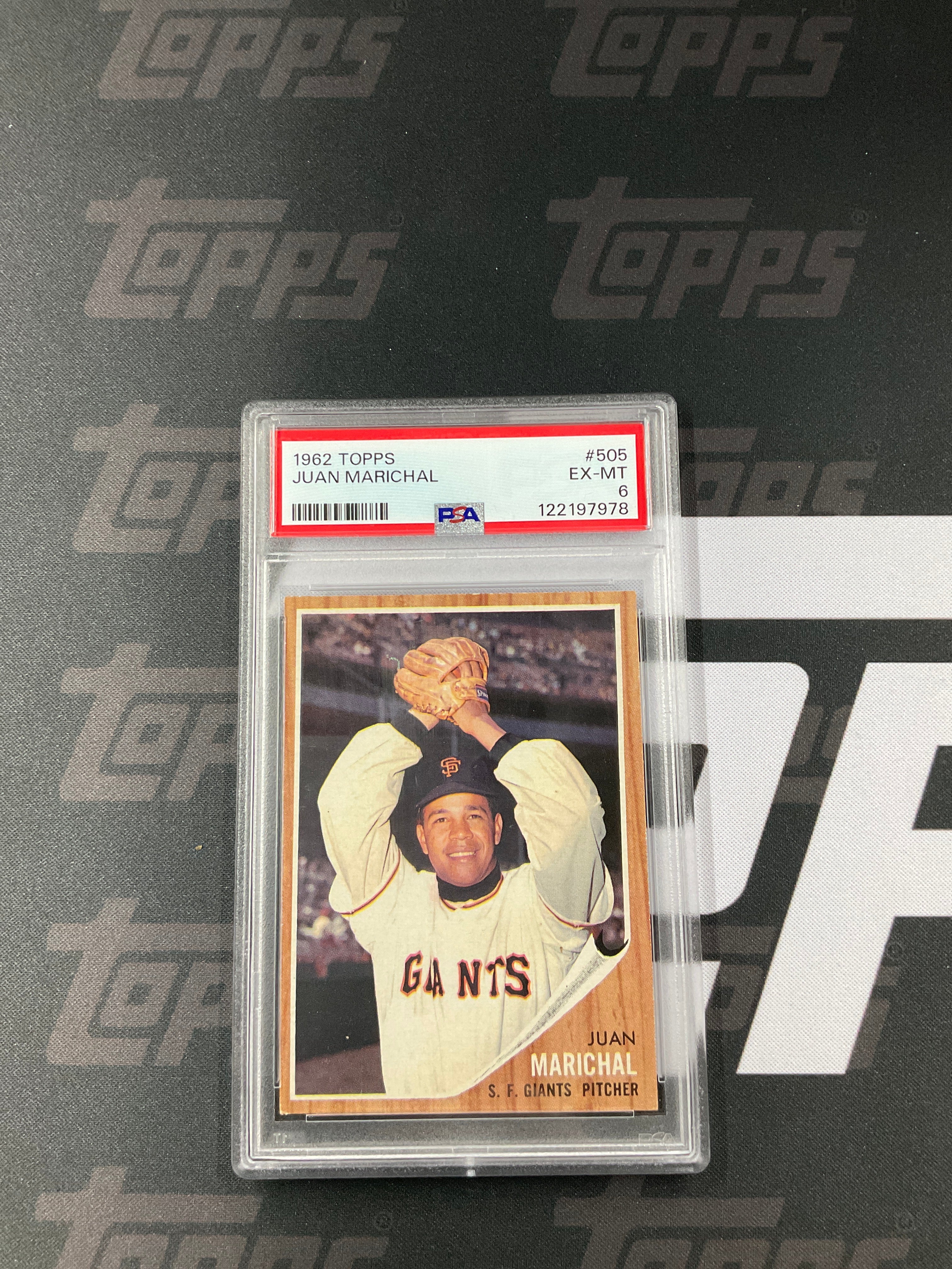 1962 Topps Juan Marichal #505 PSA 6 Giants