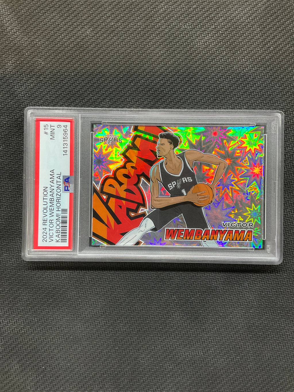 2024 Revolution Victor Wembanyama Kaboom! Horizontal #15 PSA 9 964