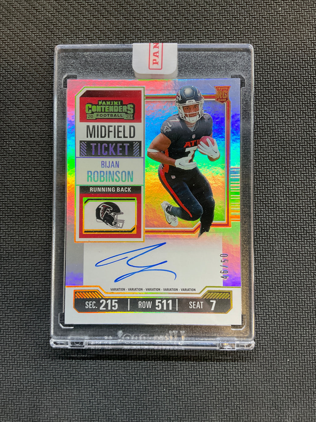 2023 Contenders Bijan Robinson Rookie Auto /50 Falcons
