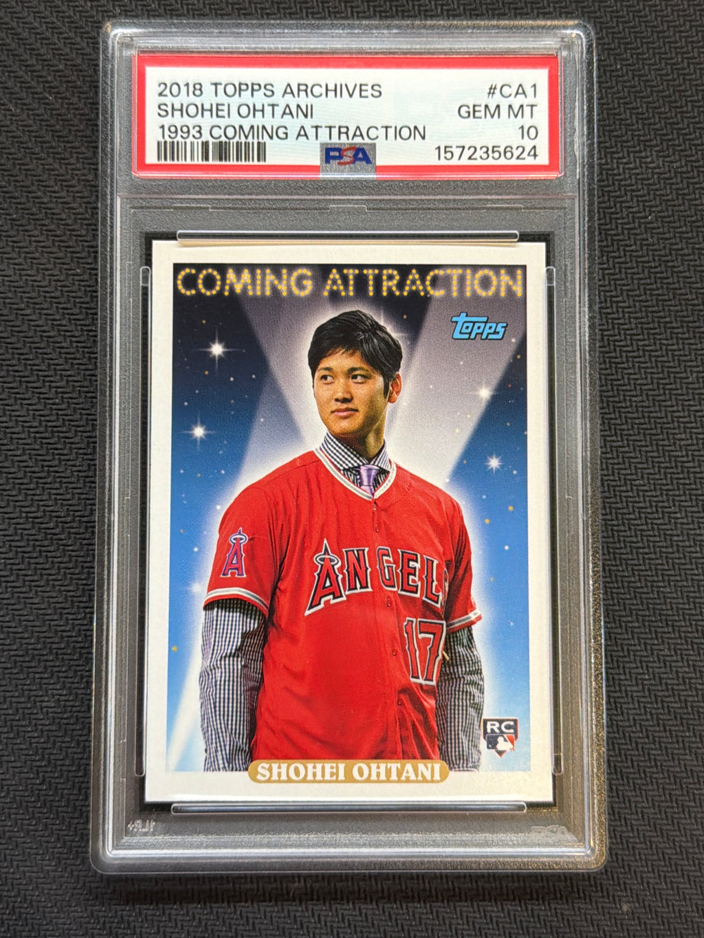 2018 Topps Archives Shohei Ohtani #CA1 93 Coming Attraction PSA 10 624