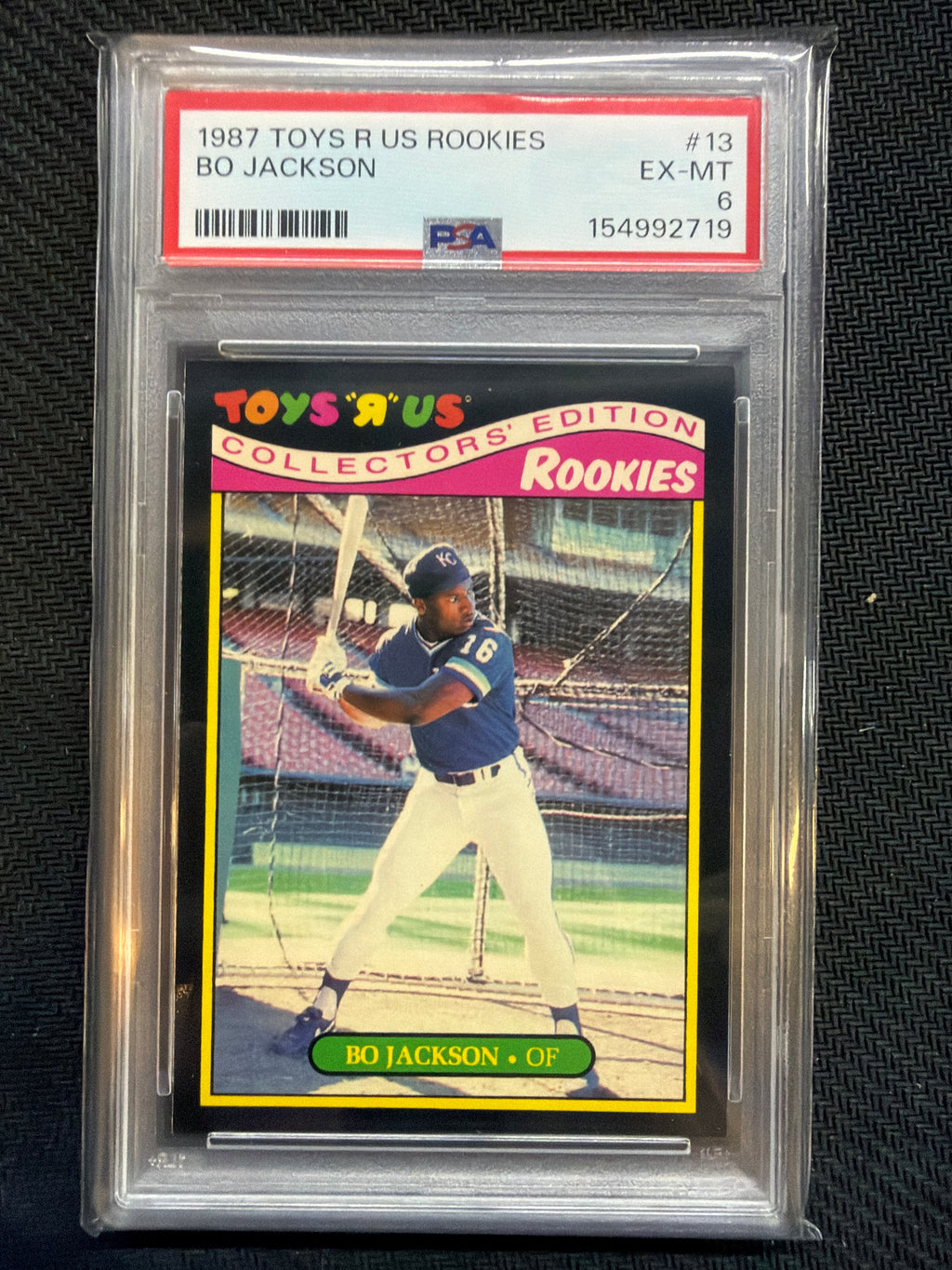 1987 Toys R Us Rookies Bo Jackson #13 PSA 6 Royals