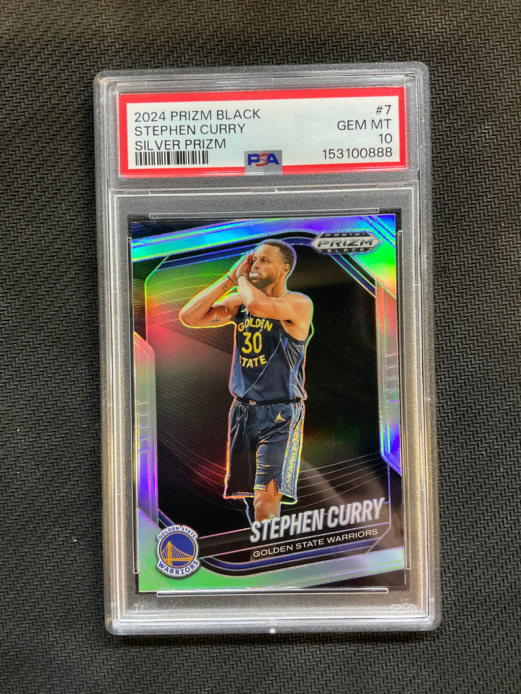 2024 Prizm Black Stephen Curry Silver Prizm PSA 10 Warriors