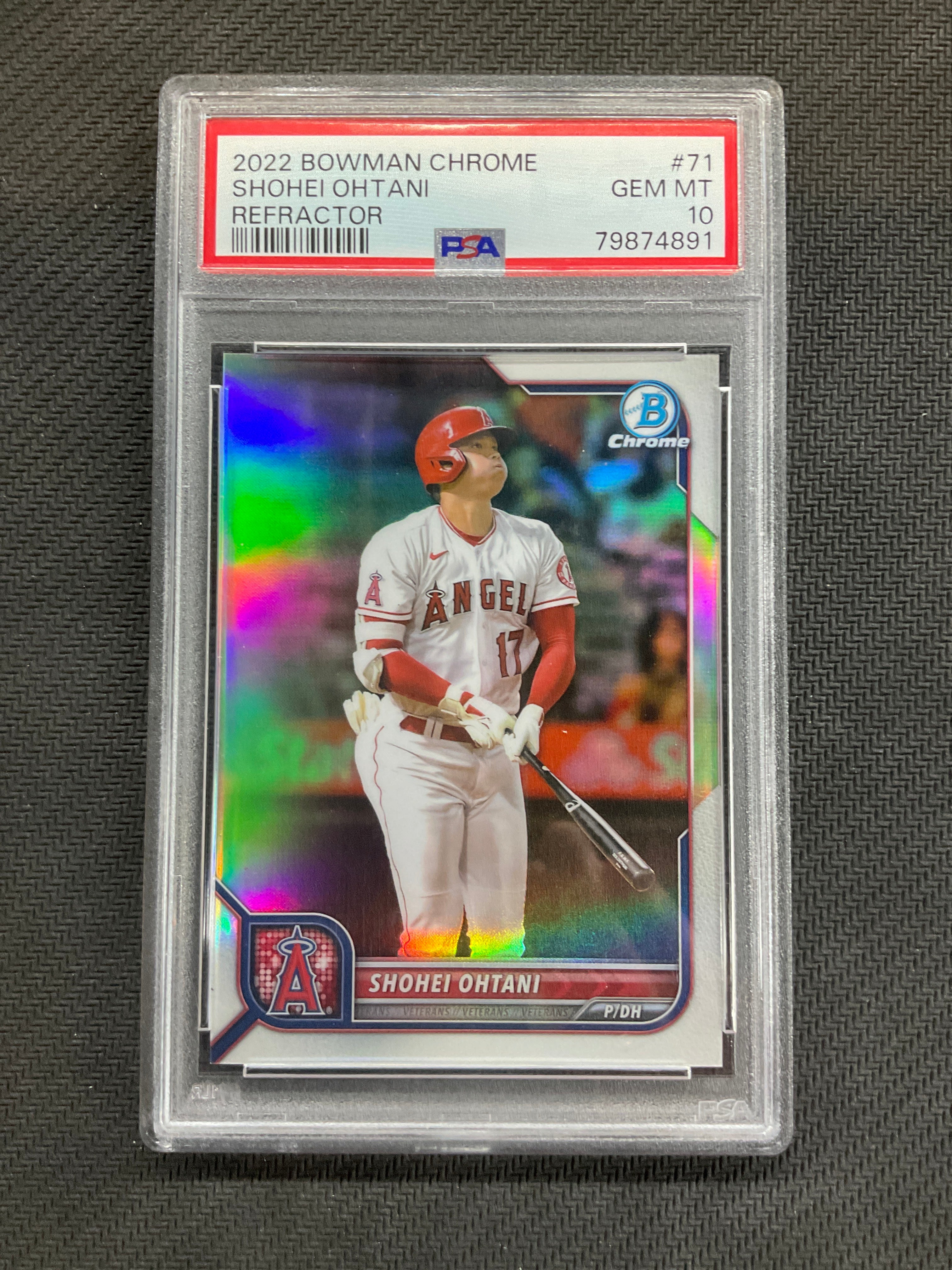 2022 Bowman Chrome Shohei Ohtani Refractor /499 PSA 10 Angels