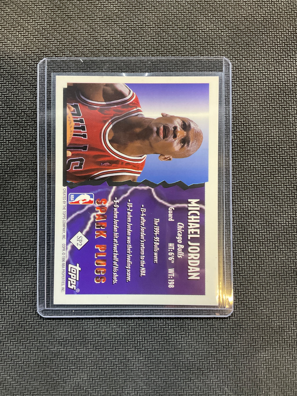 1995 Topps Spark Plugs Michael Jordan #SP2 Bulls
