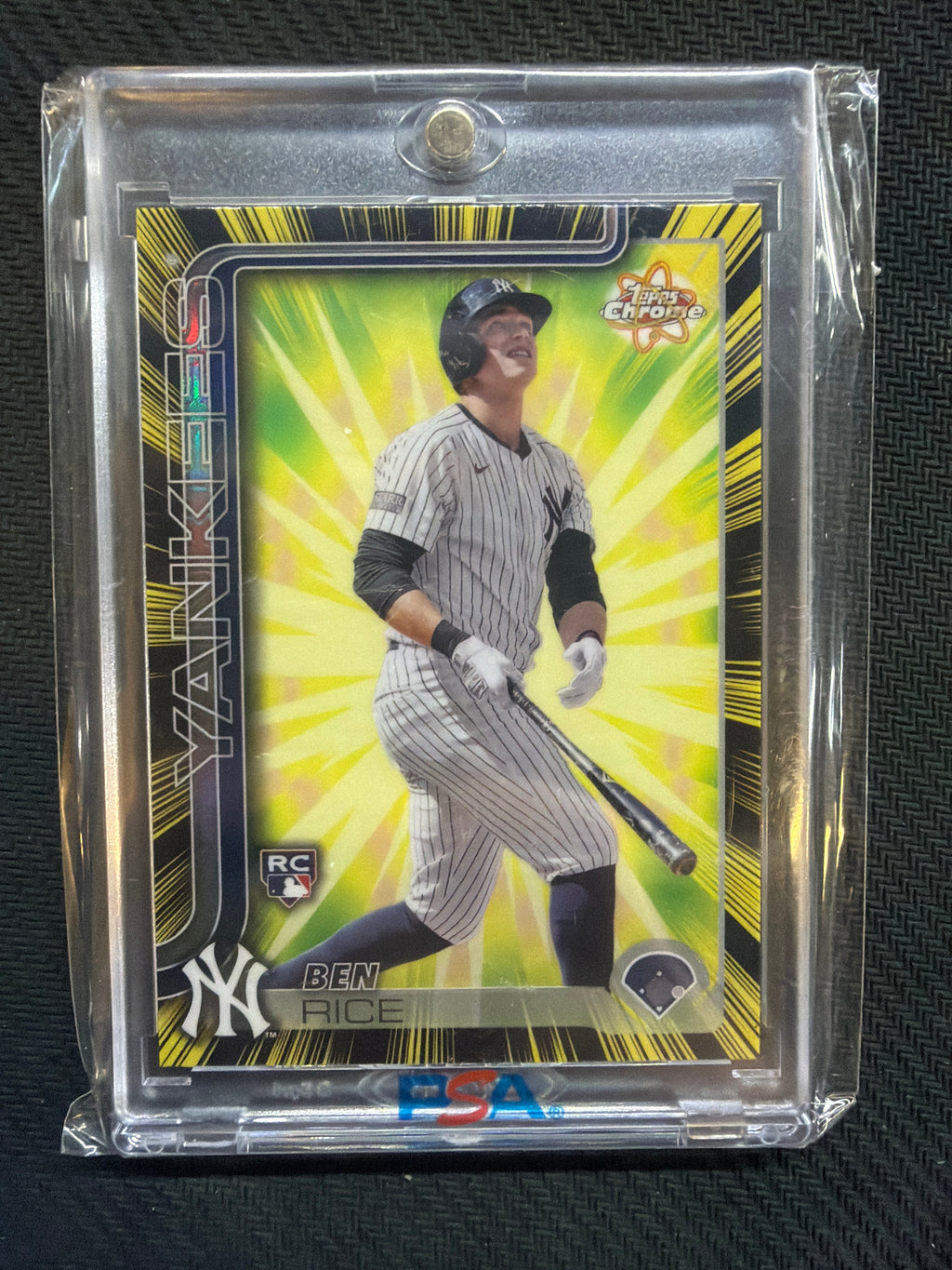 2025 Topps Chrome Ben Rice Radiating Rookies #RR-15 Yankees