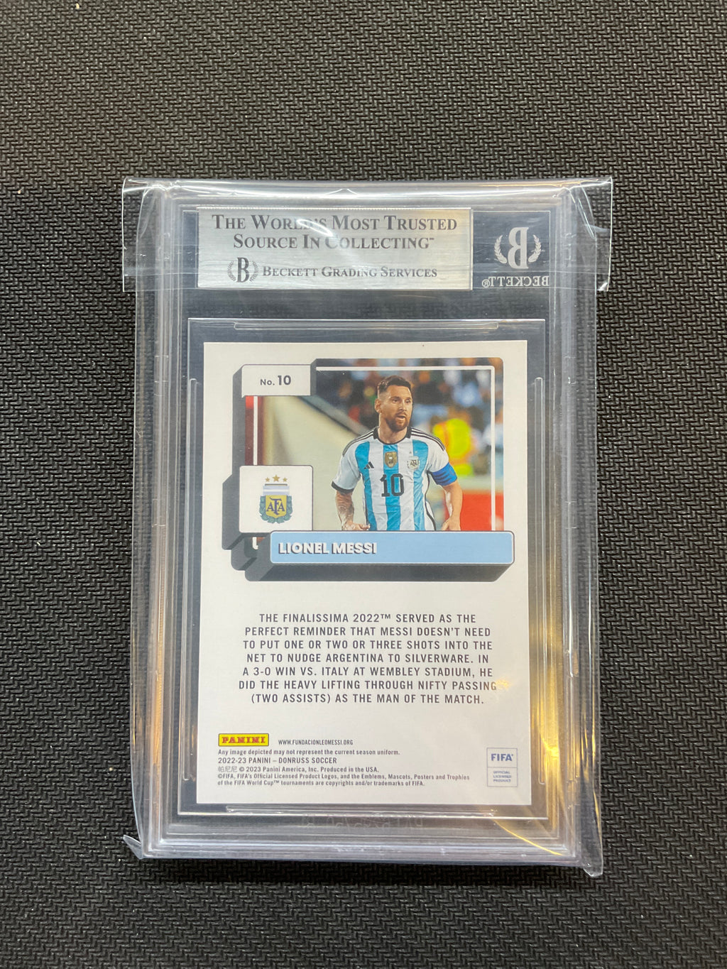 2022-23 Donruss Lionel Messi Argentina BGS 9