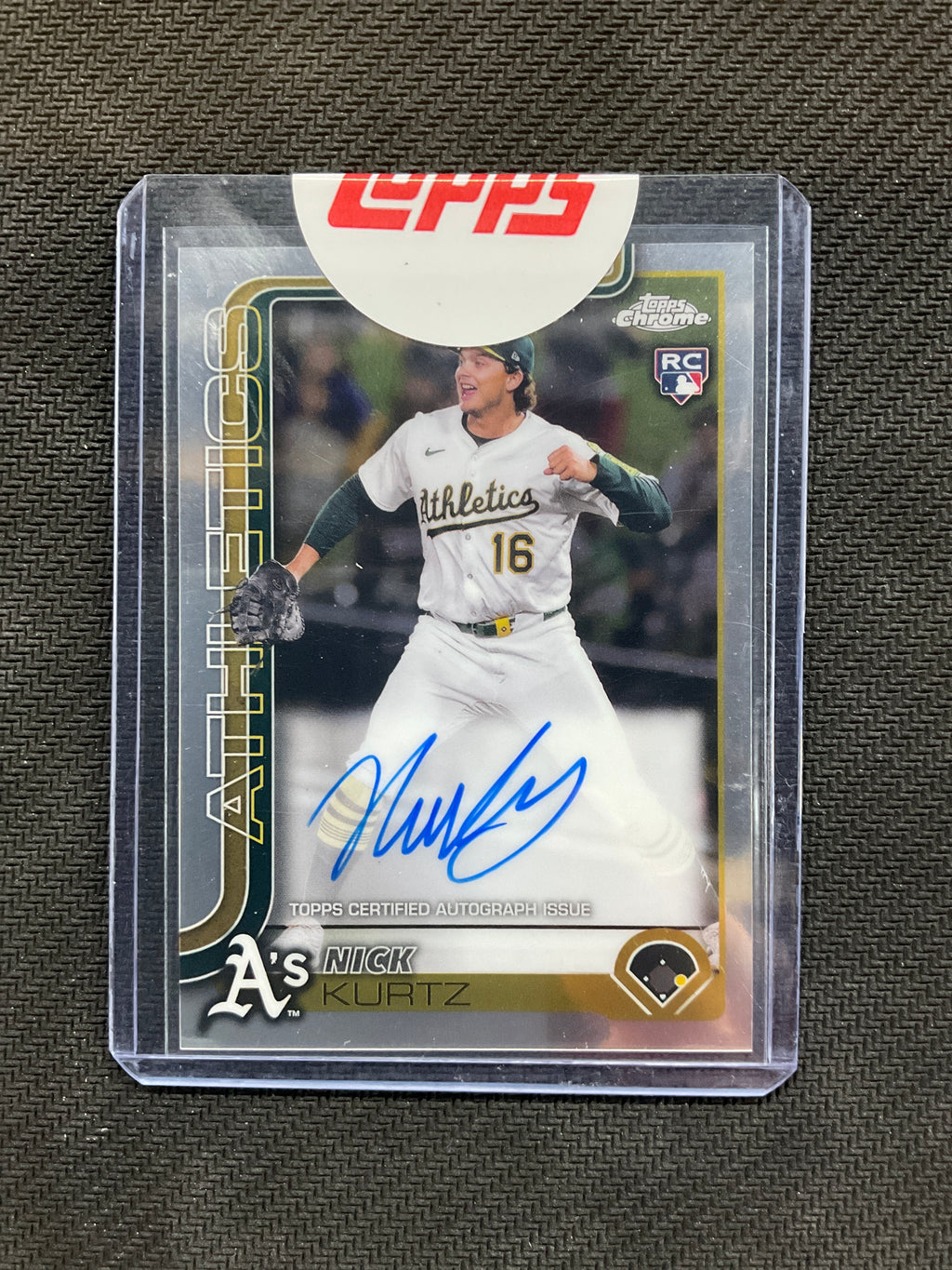 2025 Topps Chrome Nick Kurtz Rookie Auto A's
