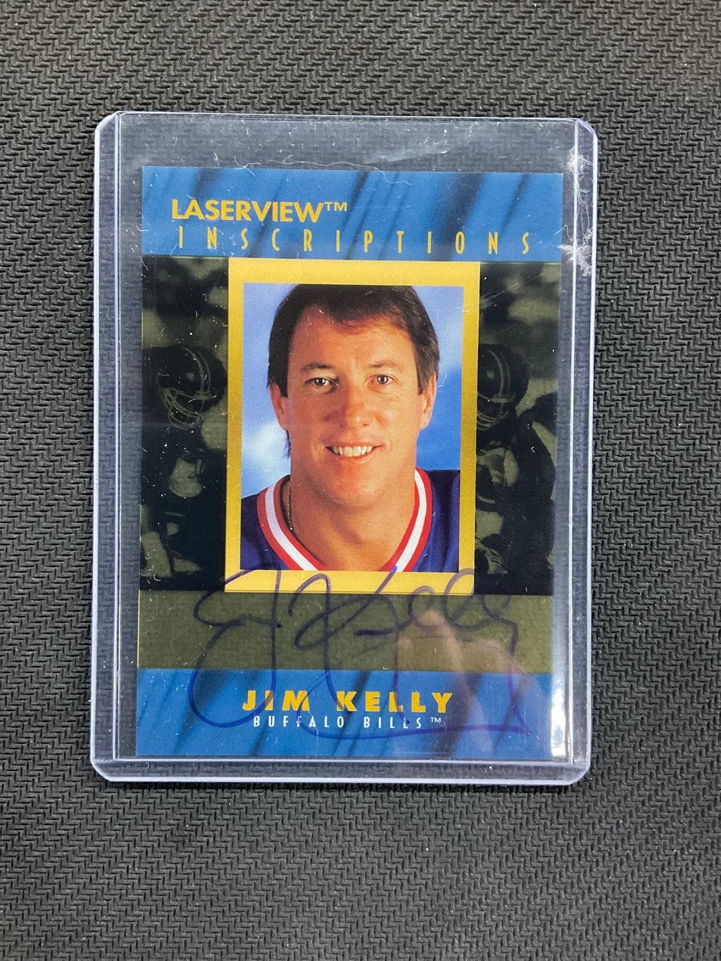 1996 Pinnacle Laser View Jim Kelly Inscriptions Auto /3100 Bills