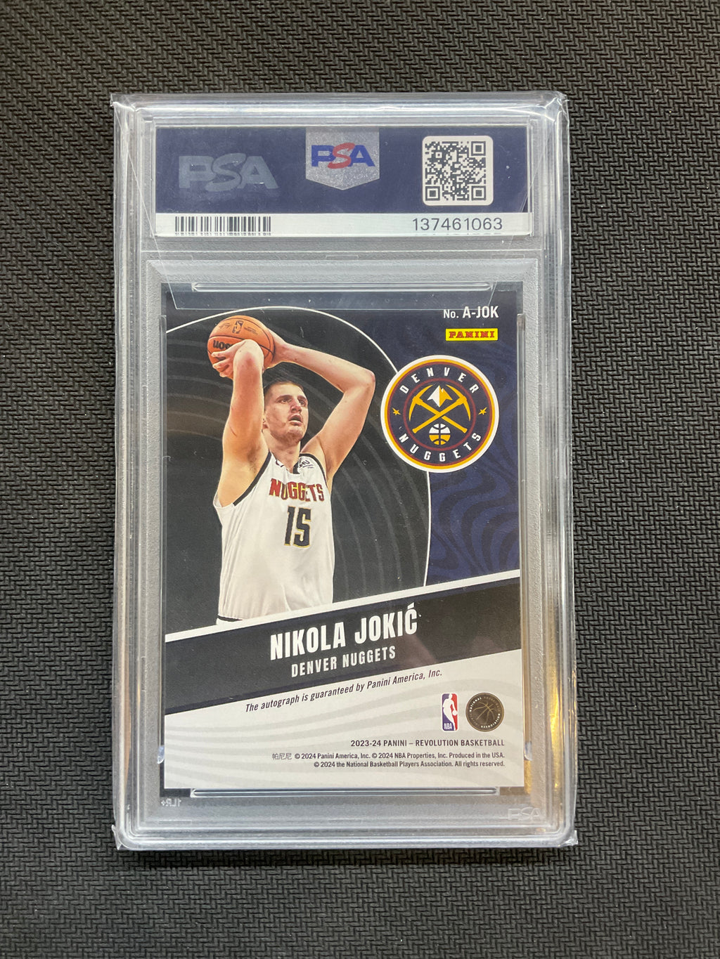 2023 Revolution Nikola Jokic #AJOK Auto PSA 9 Nuggets 063