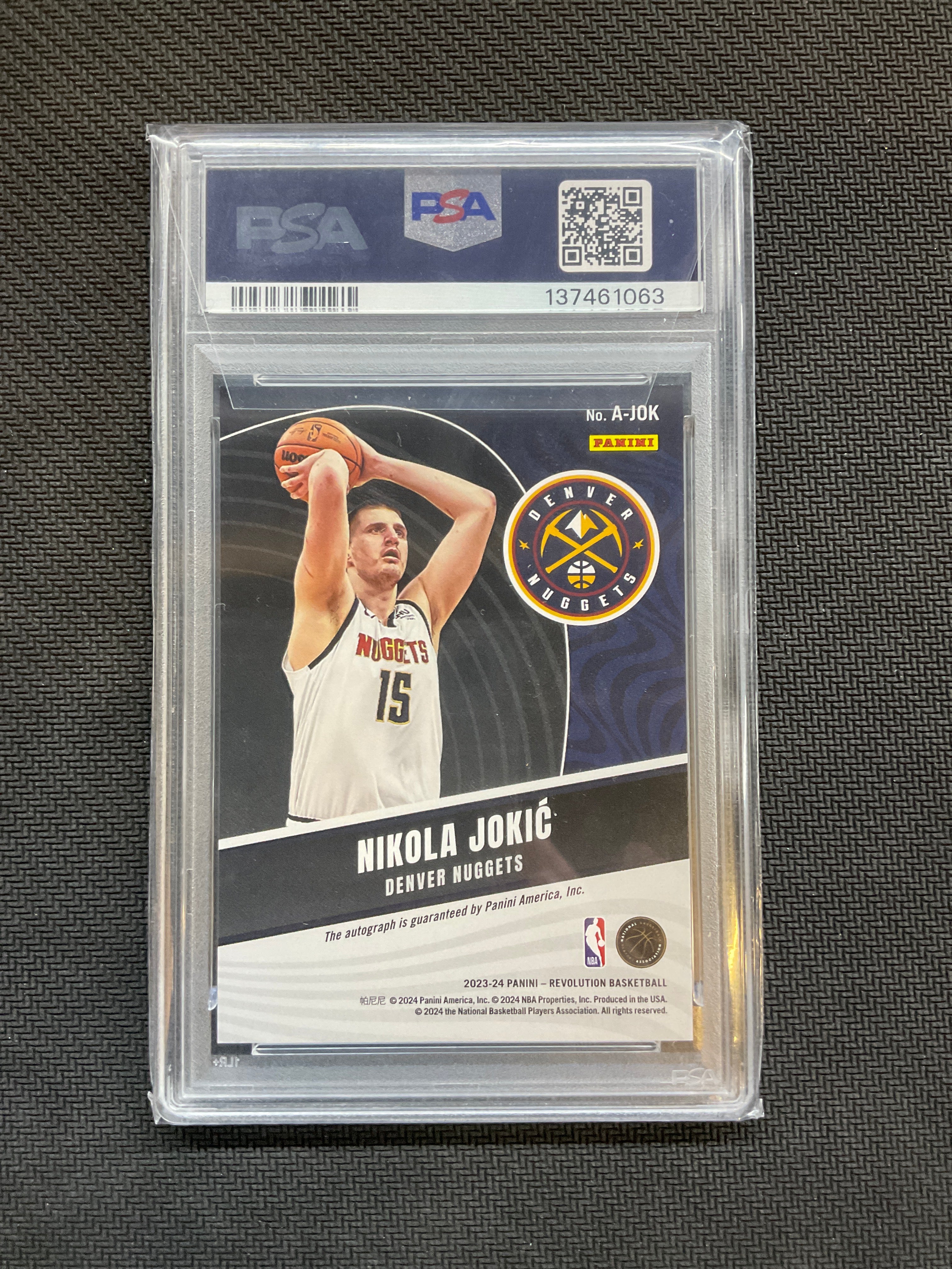 2023 Revolution Nikola Jokic #AJOK Auto PSA 9 Nuggets 063