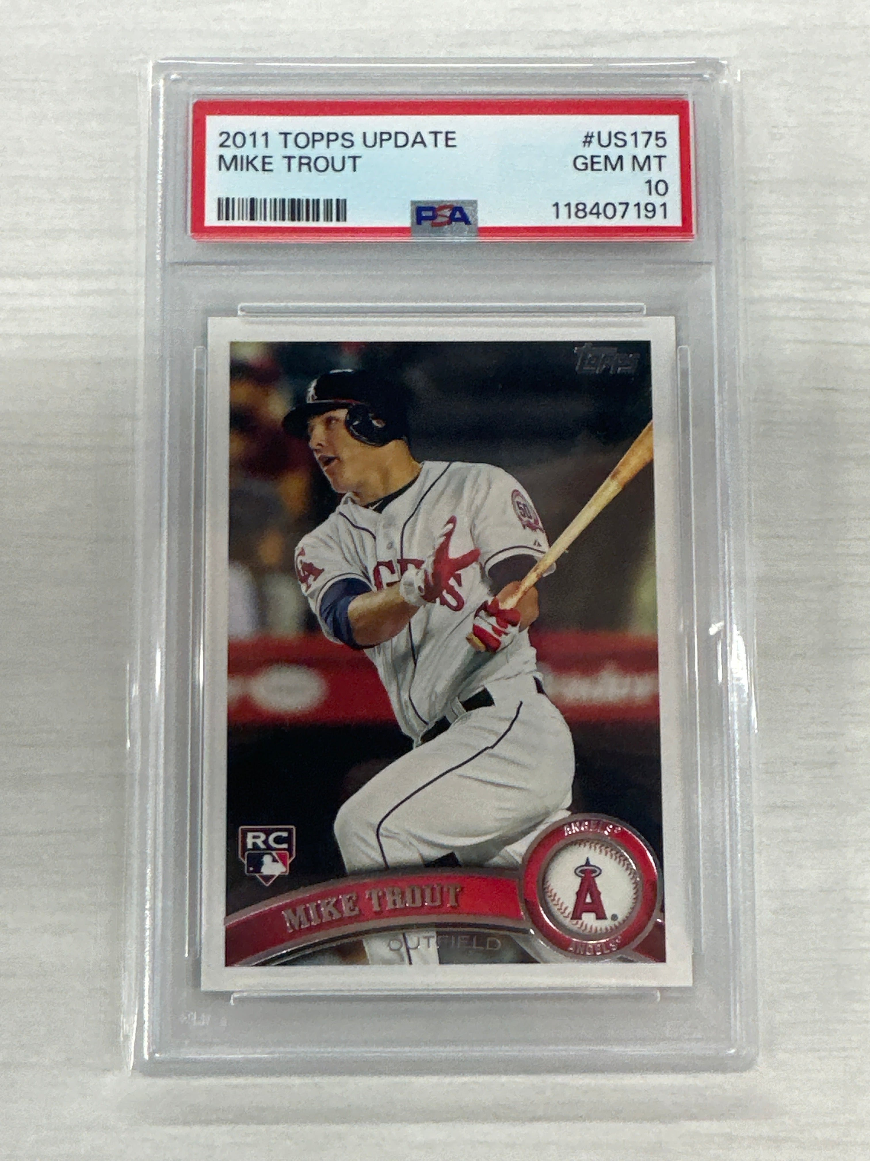 2011 Topps Update Mike Trout PSA 10 #US175