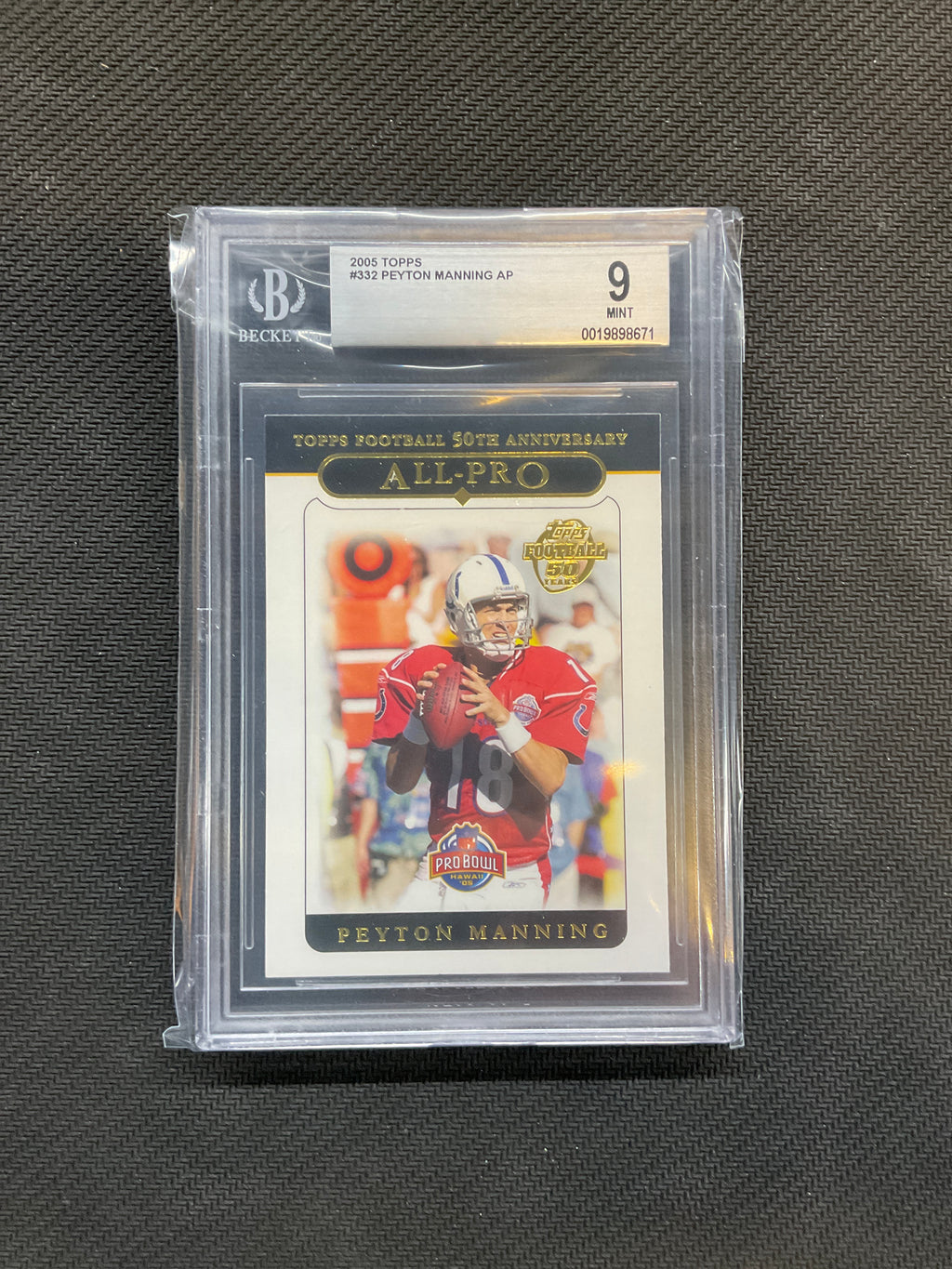 2005 Topps Peyton Manning BGS 9 All-Pro