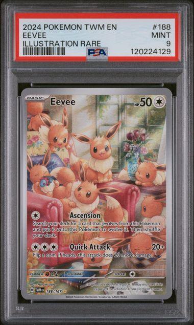 2024 Pokemon Twilight Masquerade Eevee 188 PSA 9