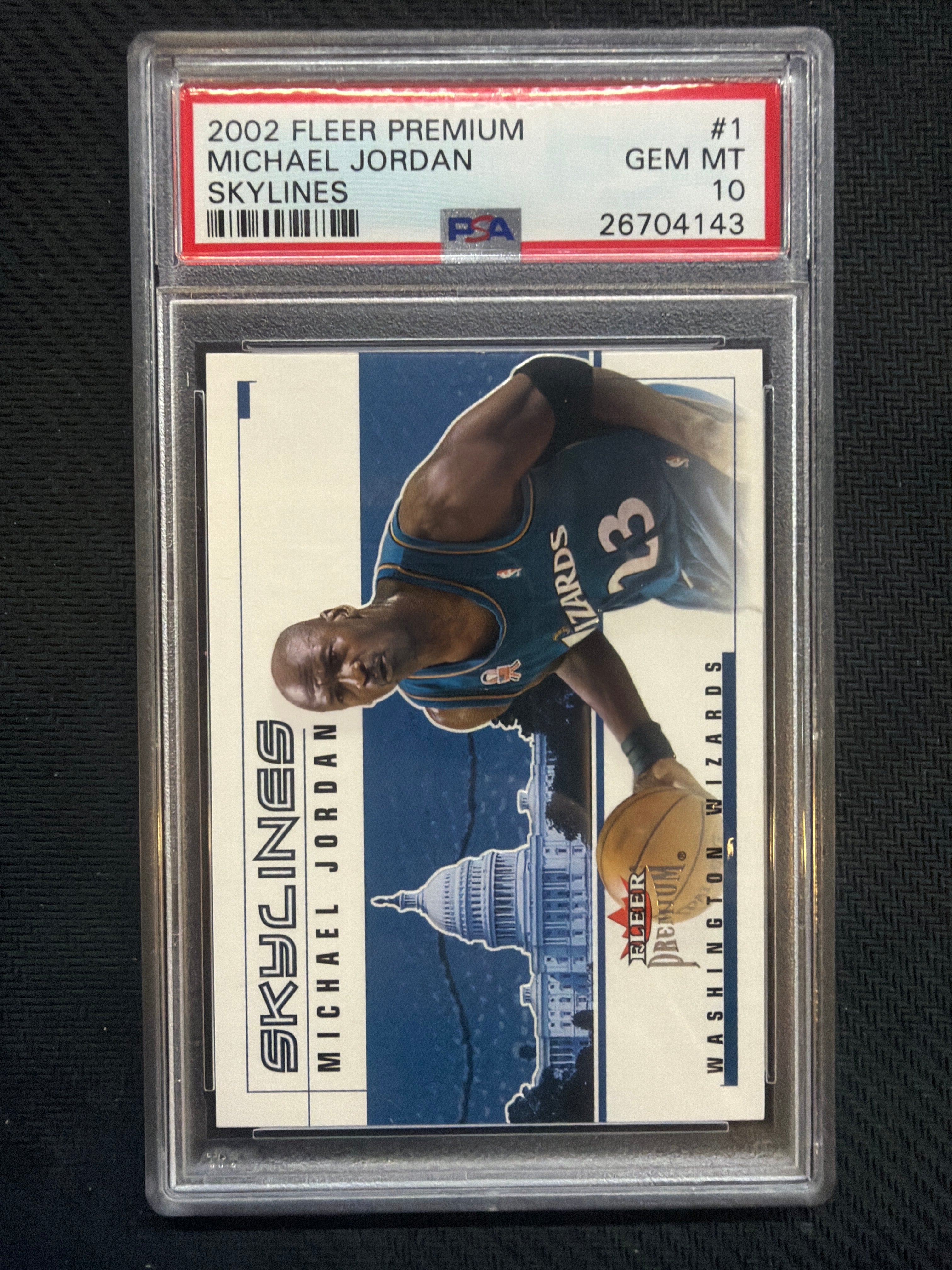 2002 Fleer Premium Michael Jordan Skylines #1 PSA 10 143