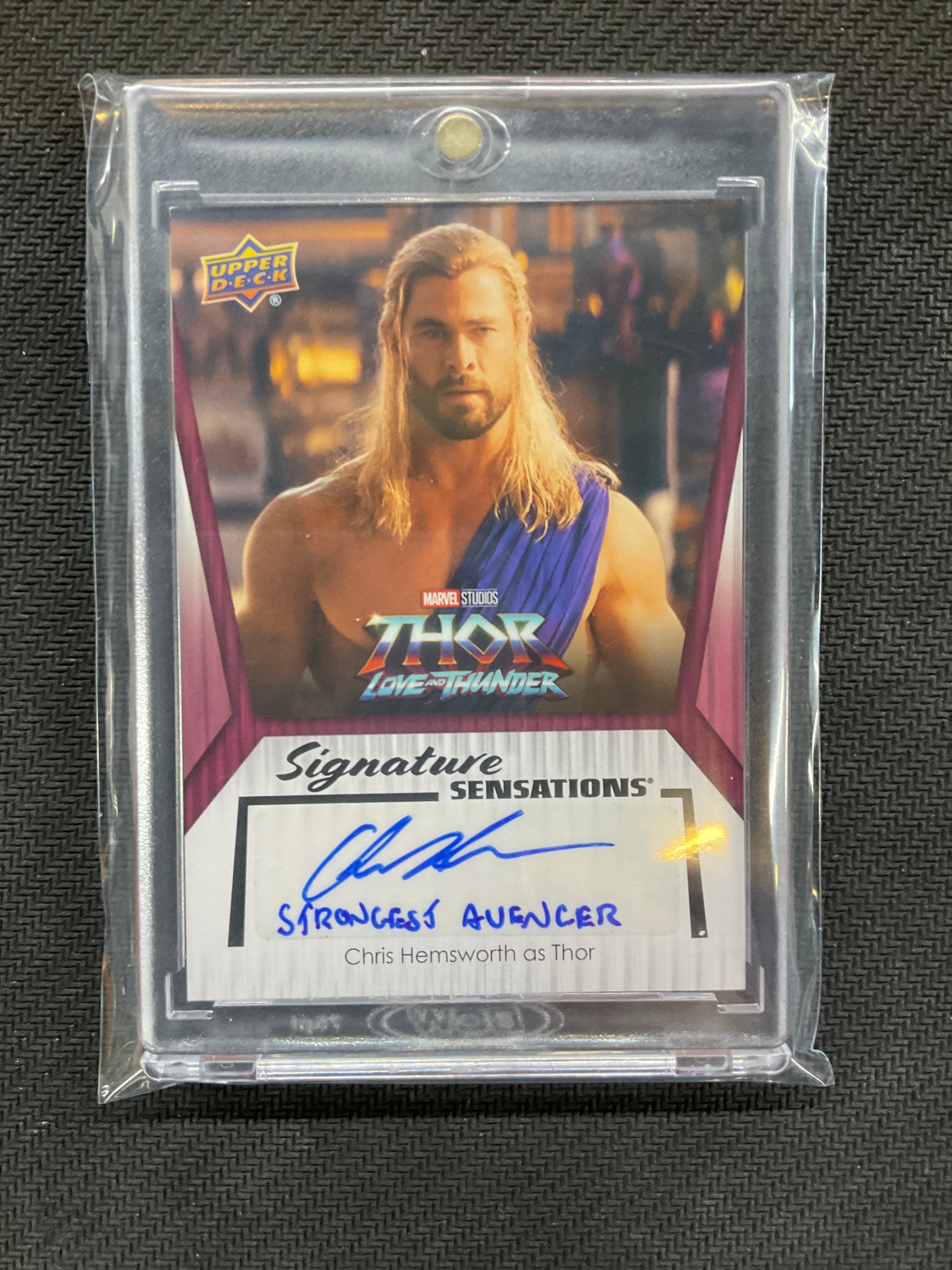 2024 Upper Deck Chirs Hemsworth Signature Sensations Auto Strongest Avenger