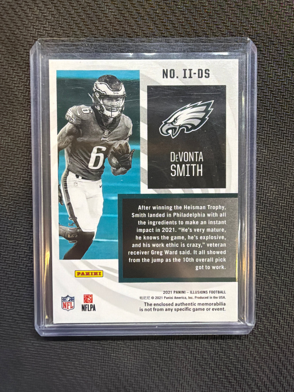 2021 Panini Illusions Devonta Smith Instant Impact Rookie Eagles