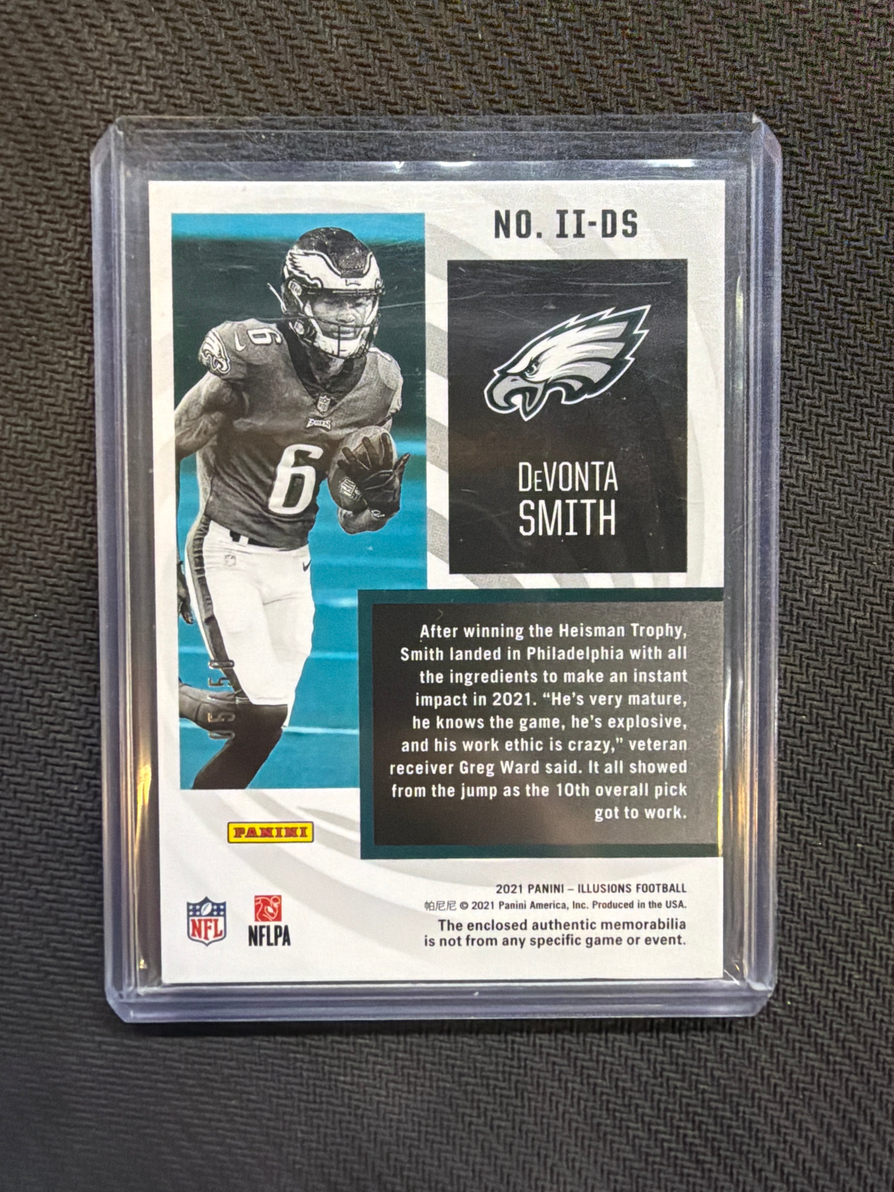 2021 Panini Illusions Devonta Smith Instant Impact Rookie Eagles